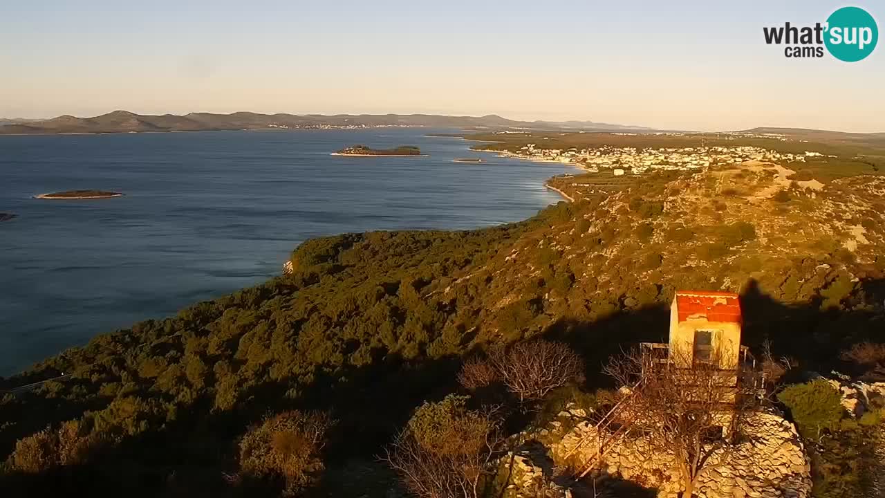 Spletna kamera Pakoštane – Drage – Kornati – Vransko Jezero