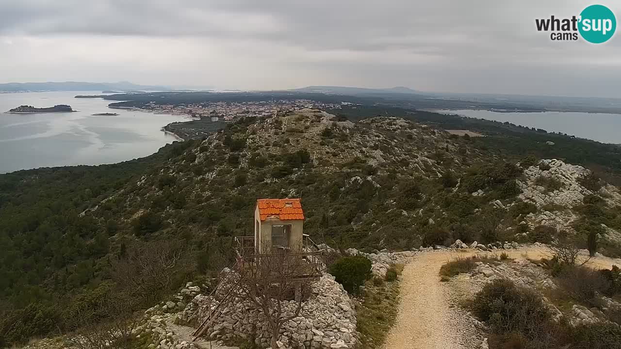 Spletna kamera Pakoštane – Drage – Kornati – Vransko Jezero