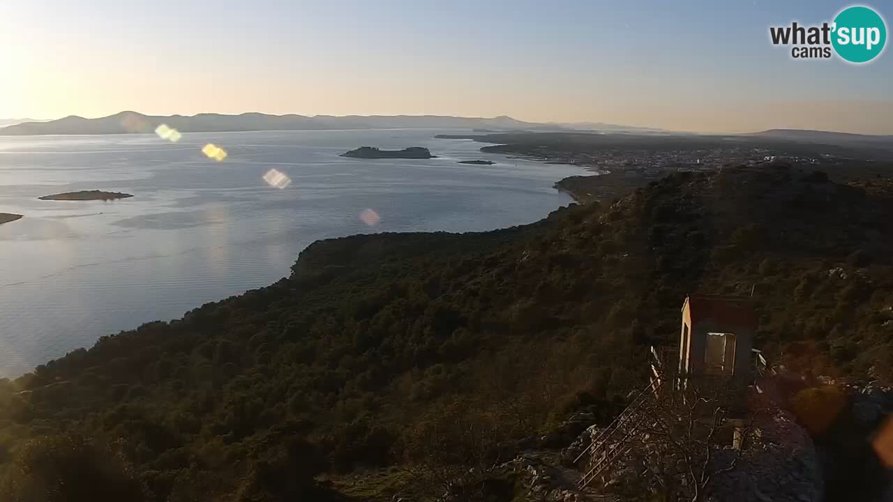 Spletna kamera Pakoštane – Drage – Kornati – Vransko Jezero