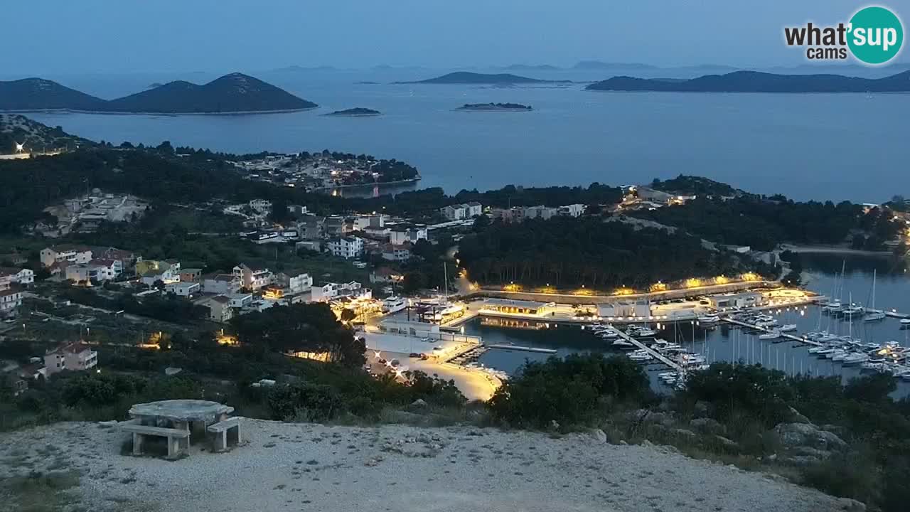 Spletna kamera Pakoštane – Drage – Kornati – Vransko Jezero