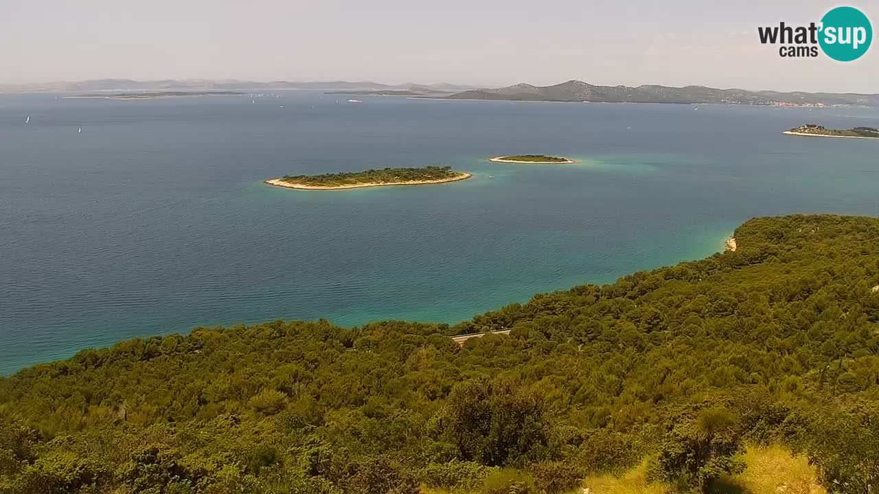 Spletna kamera Pakoštane – Drage – Kornati – Vransko Jezero