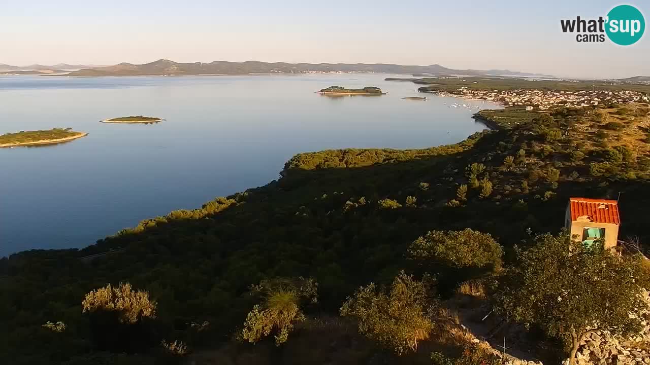 Spletna kamera Pakoštane – Drage – Kornati – Vransko Jezero