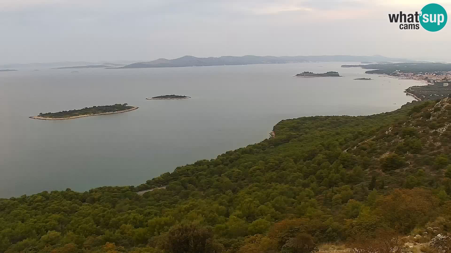 Spletna kamera Pakoštane – Drage – Kornati – Vransko Jezero
