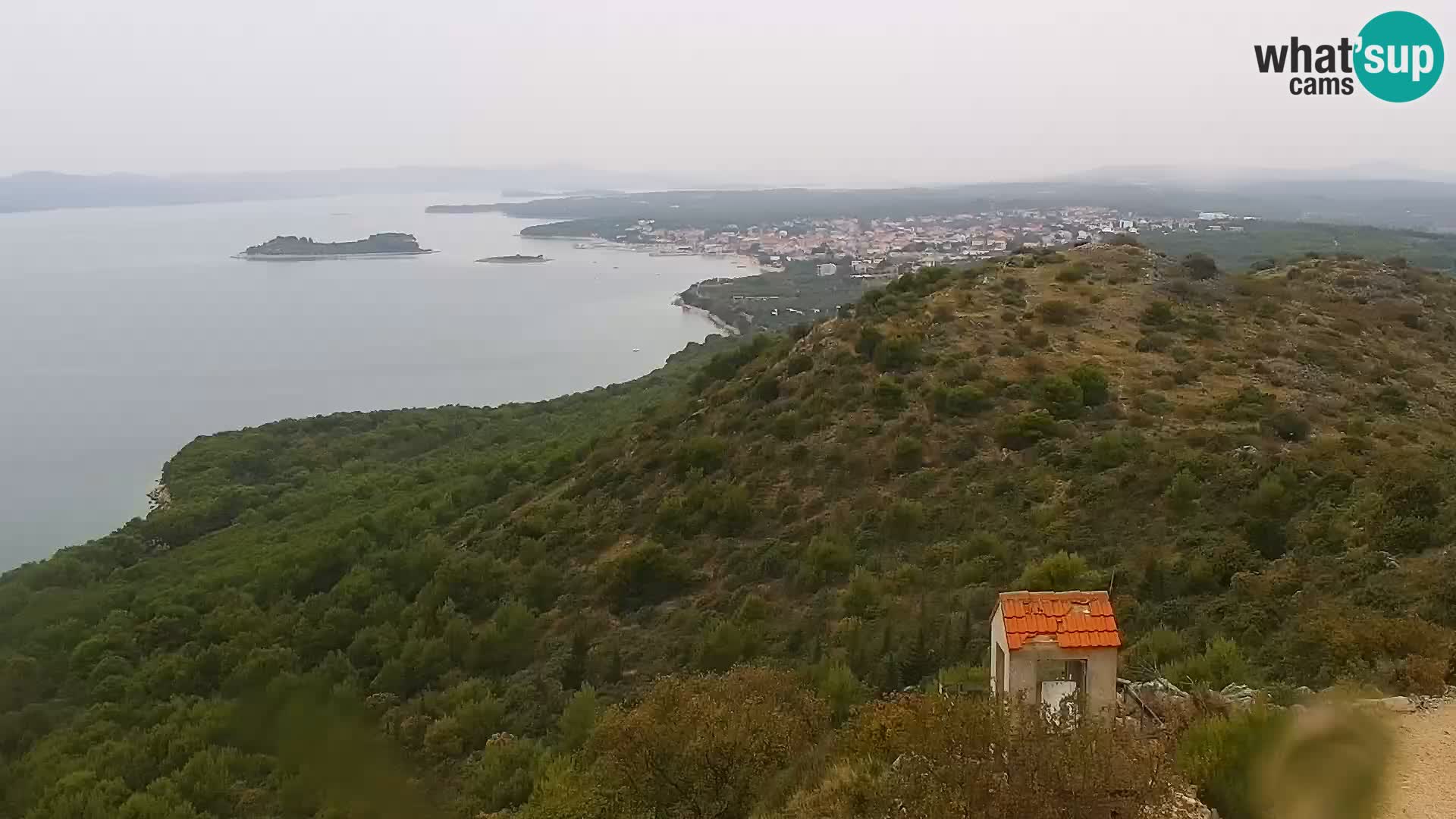 Spletna kamera Pakoštane – Drage – Kornati – Vransko Jezero