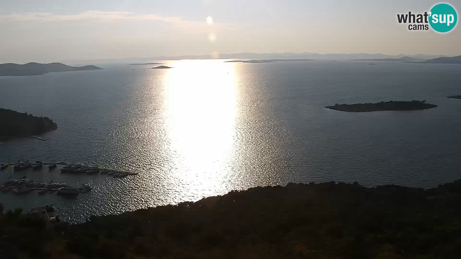 Spletna kamera Pakoštane – Drage – Kornati – Vransko Jezero