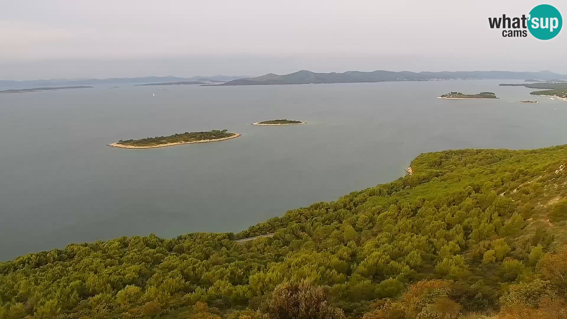 Spletna kamera Pakoštane – Drage – Kornati – Vransko Jezero