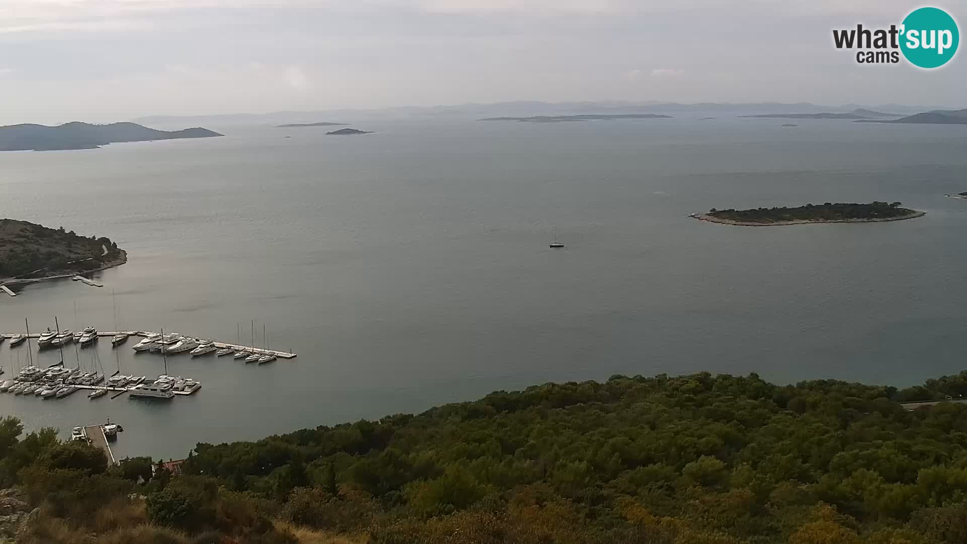 Spletna kamera Pakoštane – Drage – Kornati – Vransko Jezero