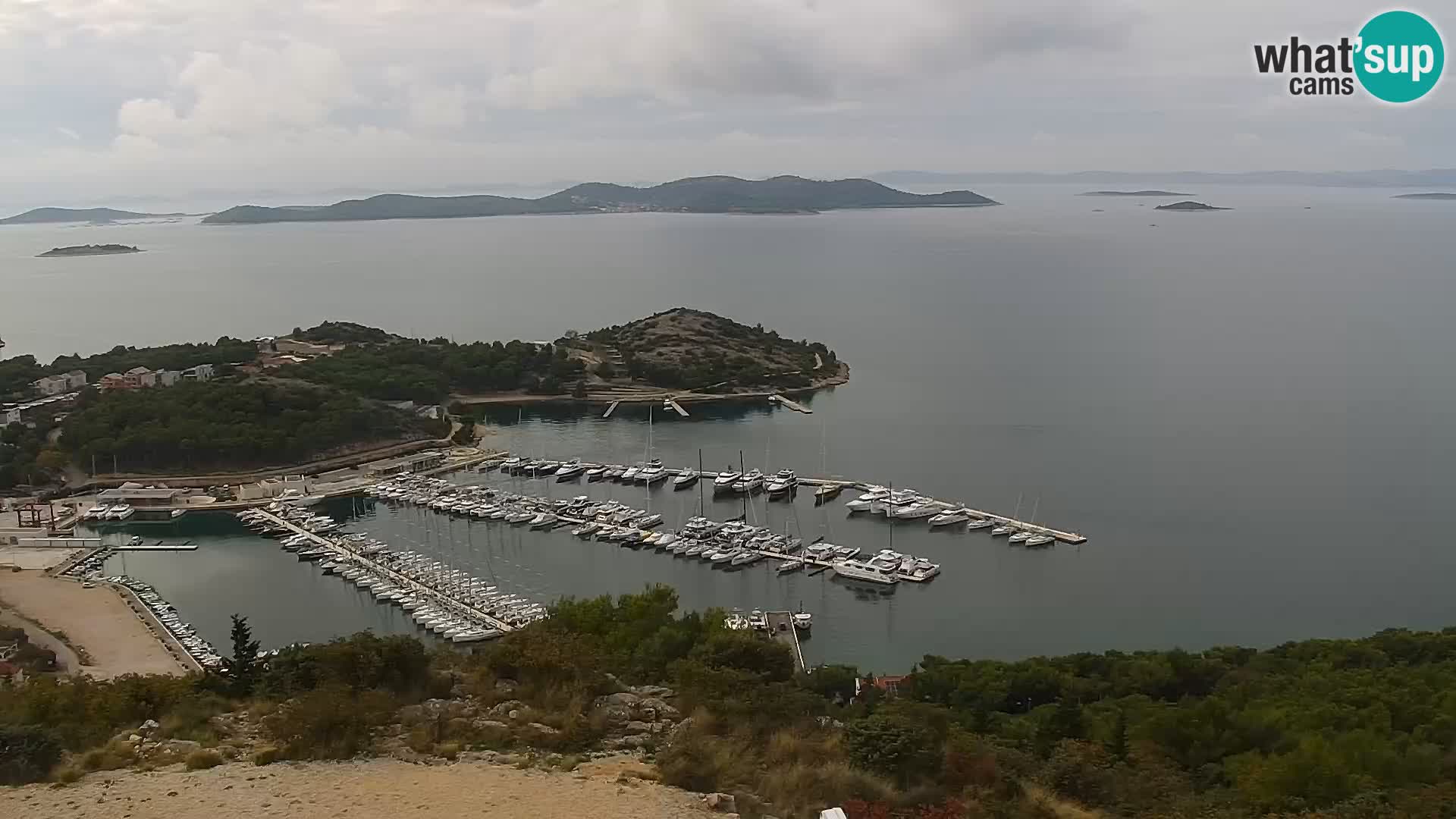 Spletna kamera Pakoštane – Drage – Kornati – Vransko Jezero