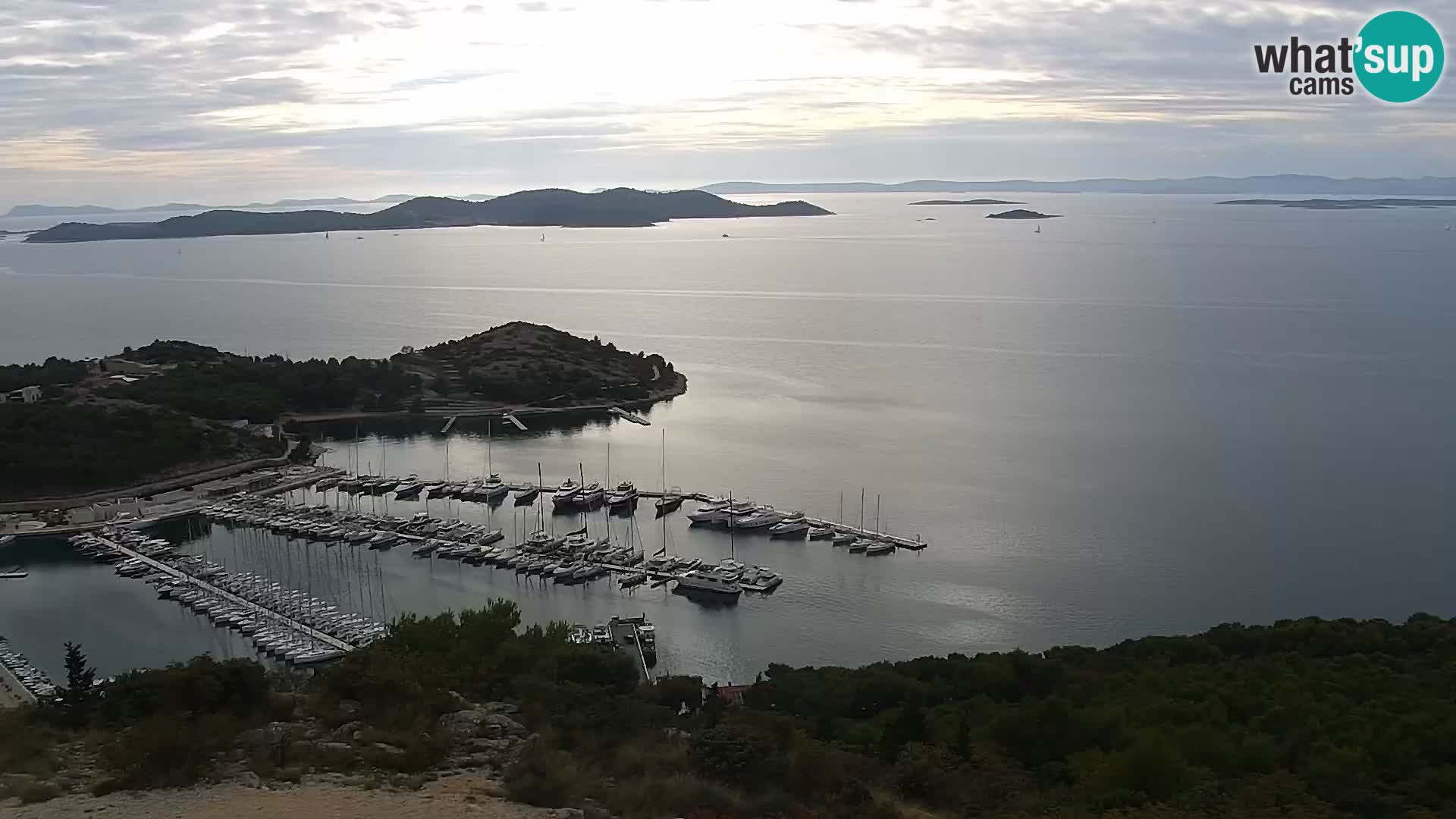Spletna kamera Pakoštane – Drage – Kornati – Vransko Jezero