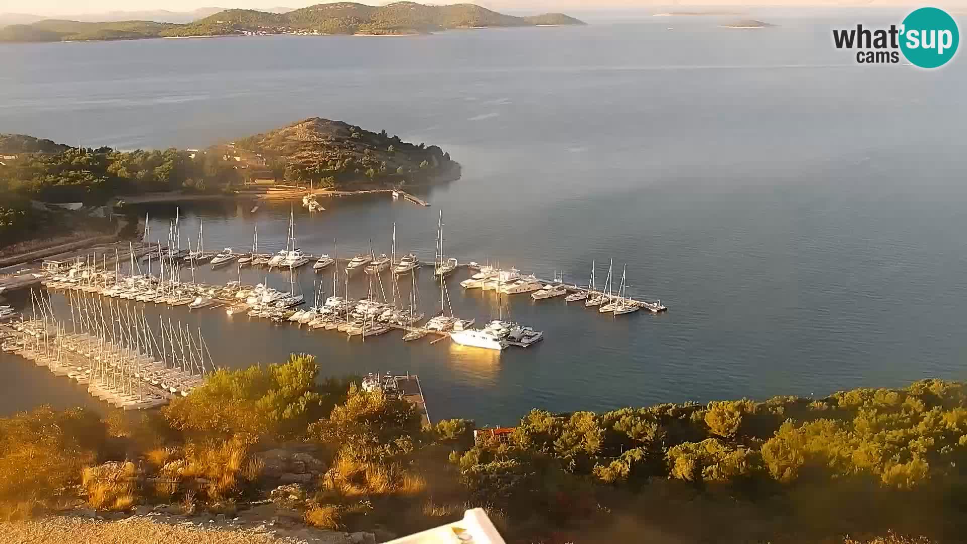 Spletna kamera Pakoštane – Drage – Kornati – Vransko Jezero