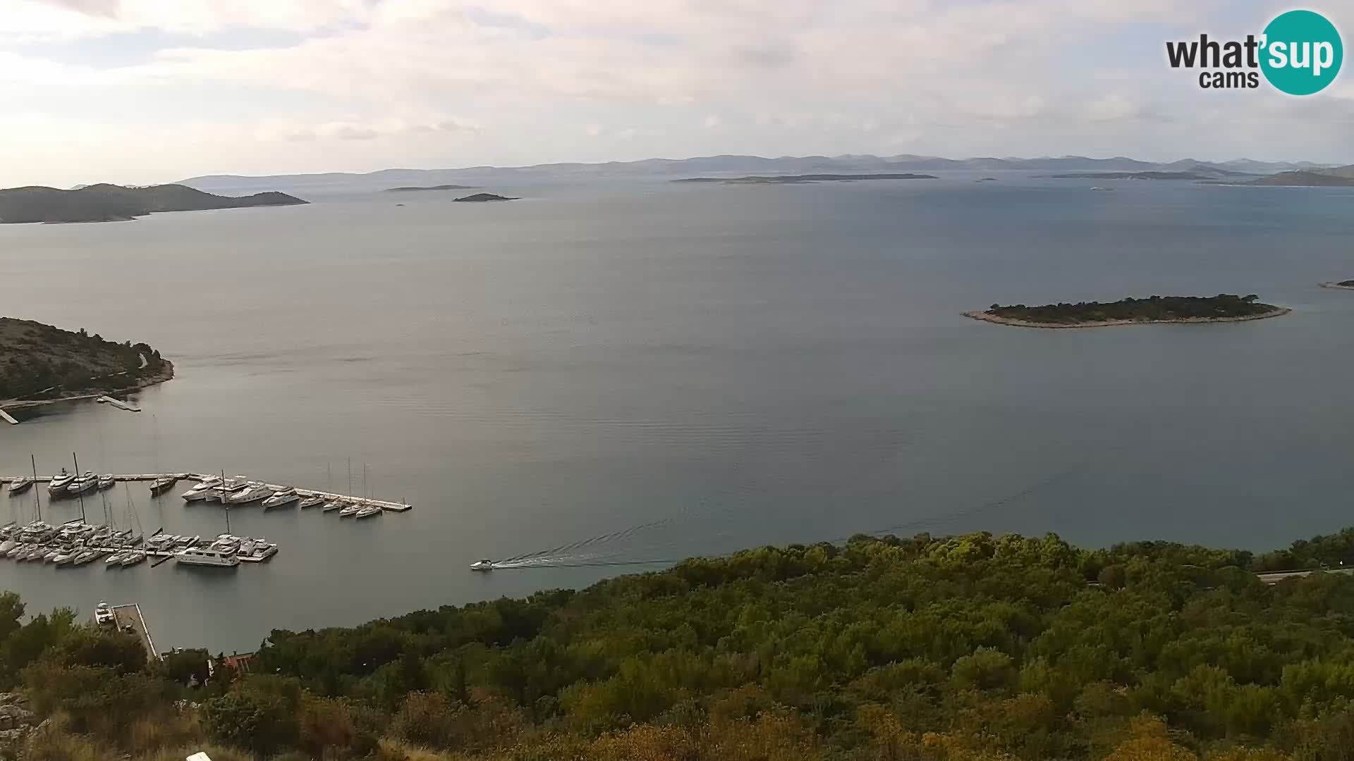Webcam Pakoštane – Drage – Kornati – Vransko Jezero