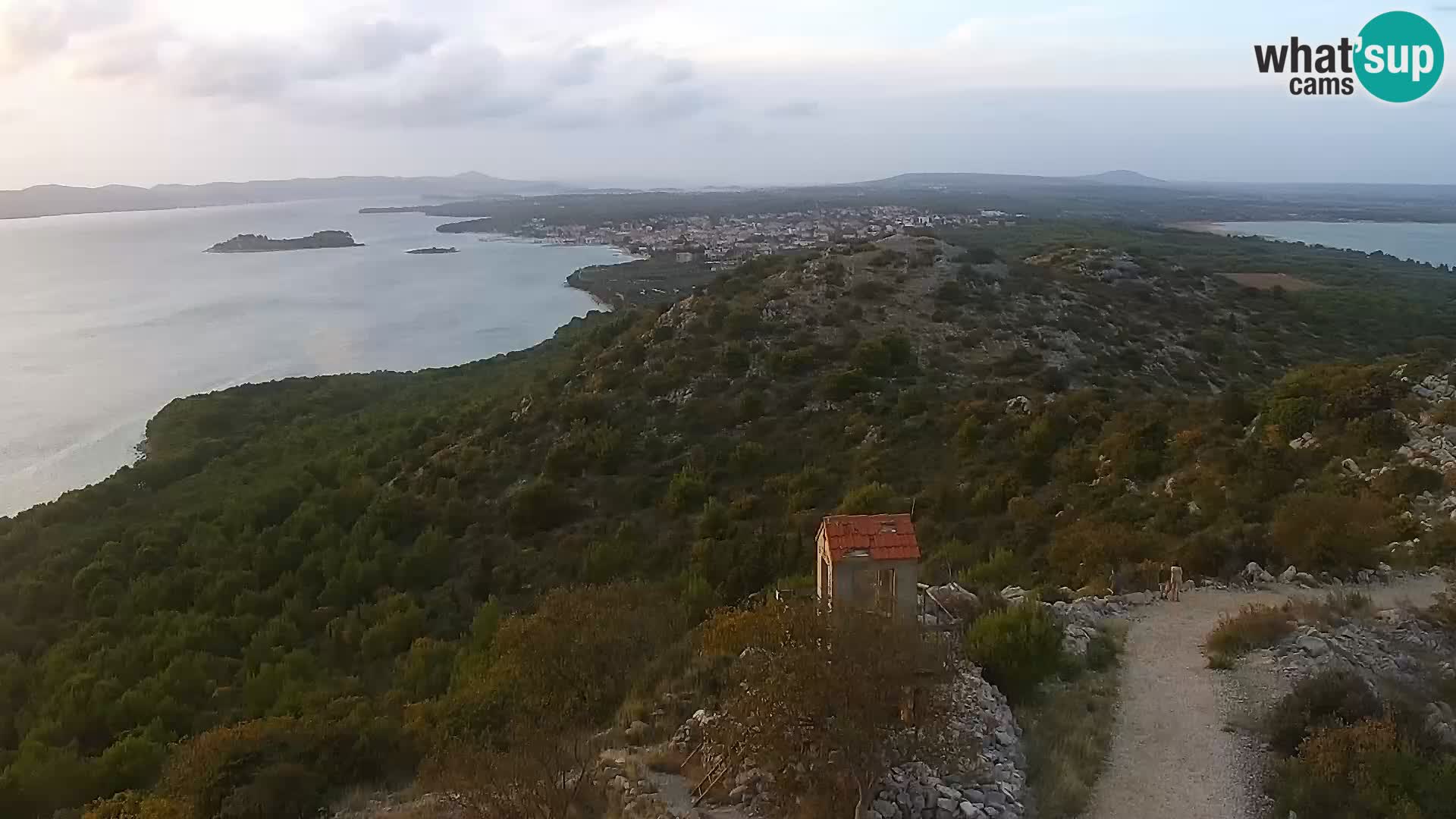 Spletna kamera Pakoštane – Drage – Kornati – Vransko Jezero