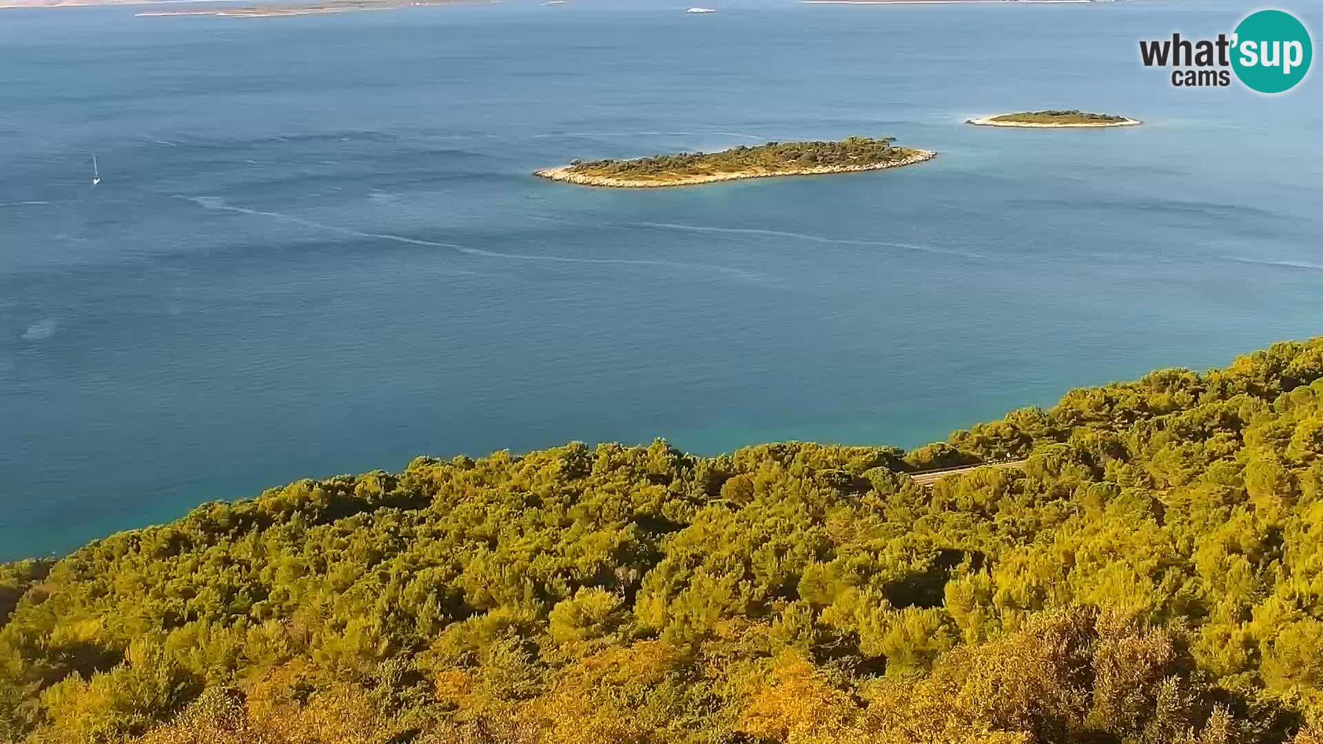 Spletna kamera Pakoštane – Drage – Kornati – Vransko Jezero