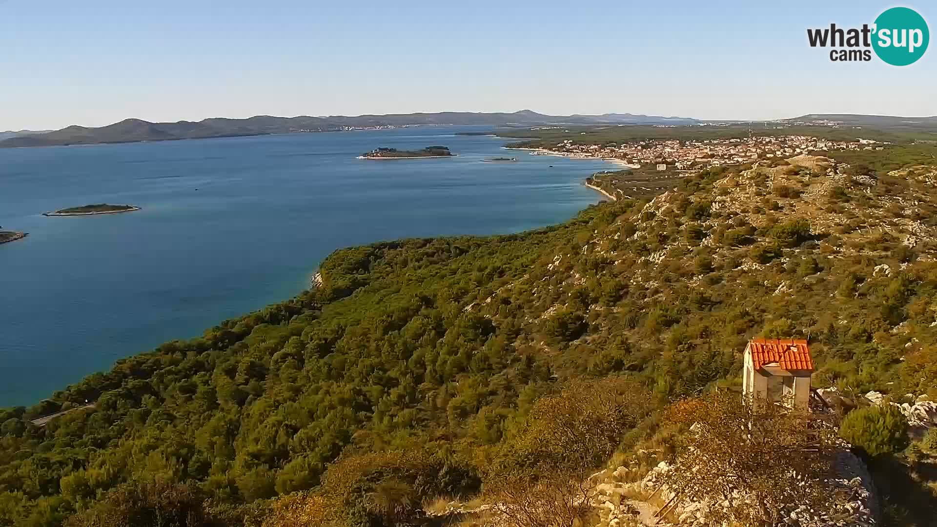 Webcam Pakoštane – Drage – Kornati – Vransko Jezero
