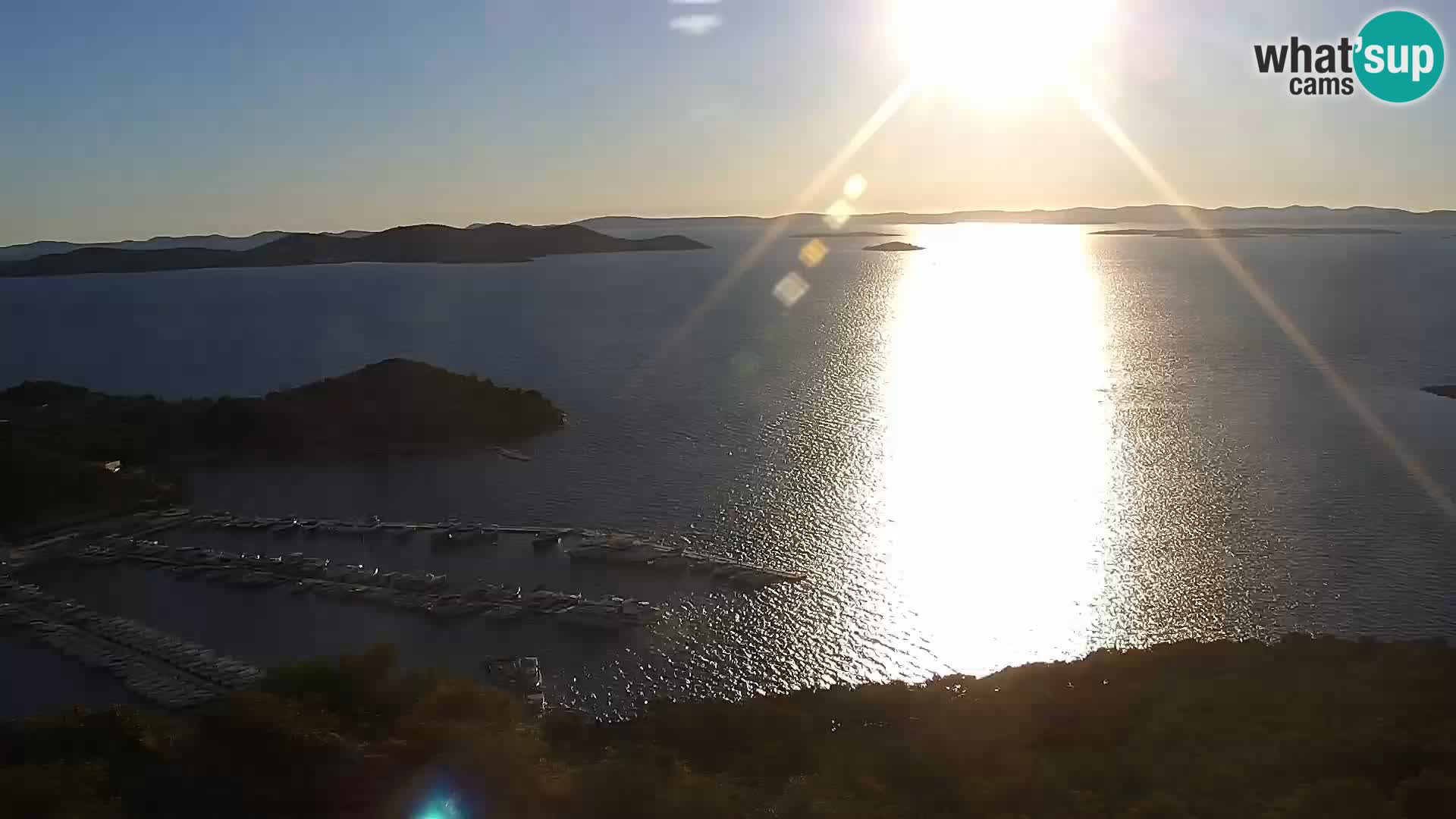 Spletna kamera Pakoštane – Drage – Kornati – Vransko Jezero