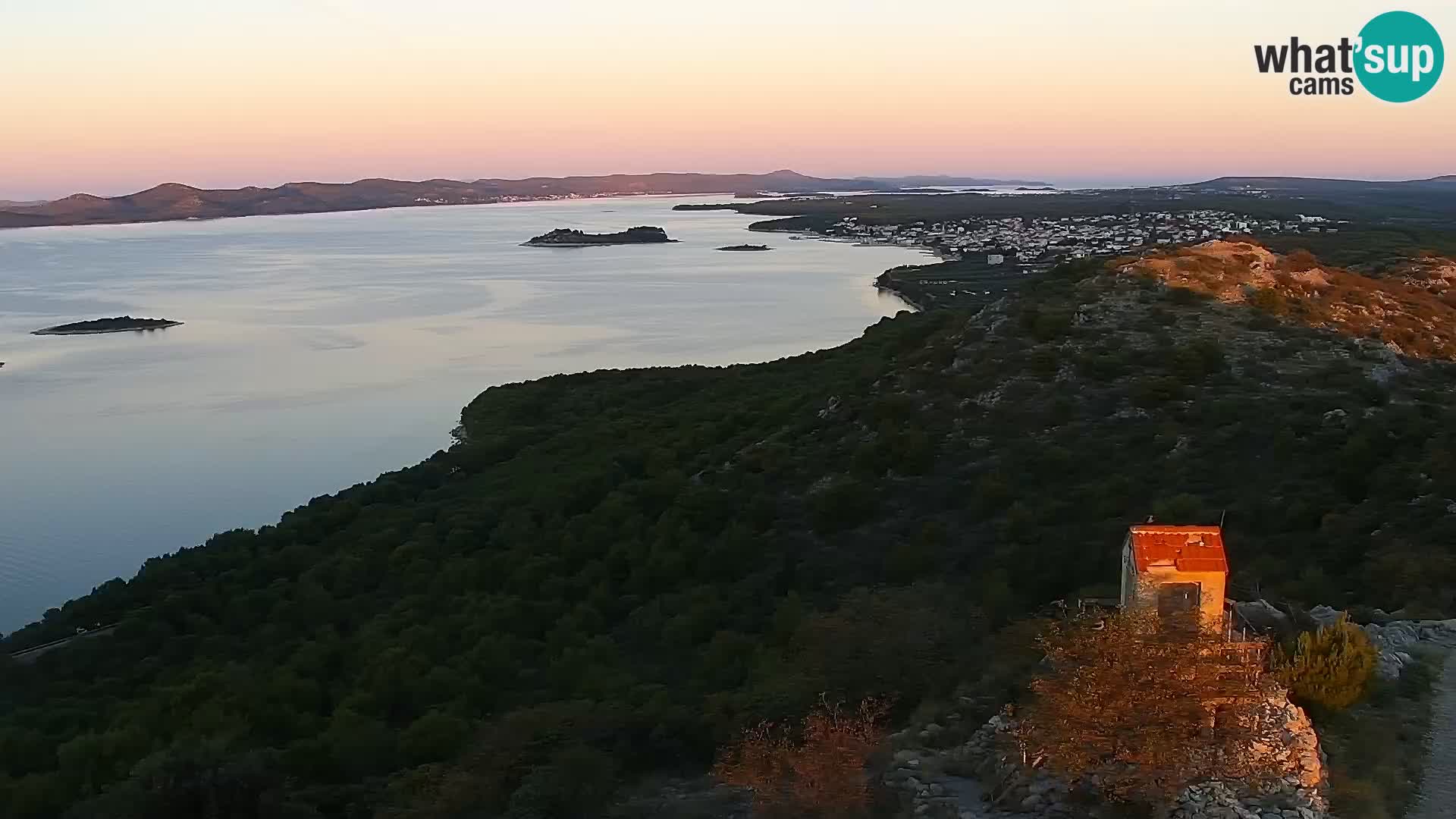 Spletna kamera Pakoštane – Drage – Kornati – Vransko Jezero