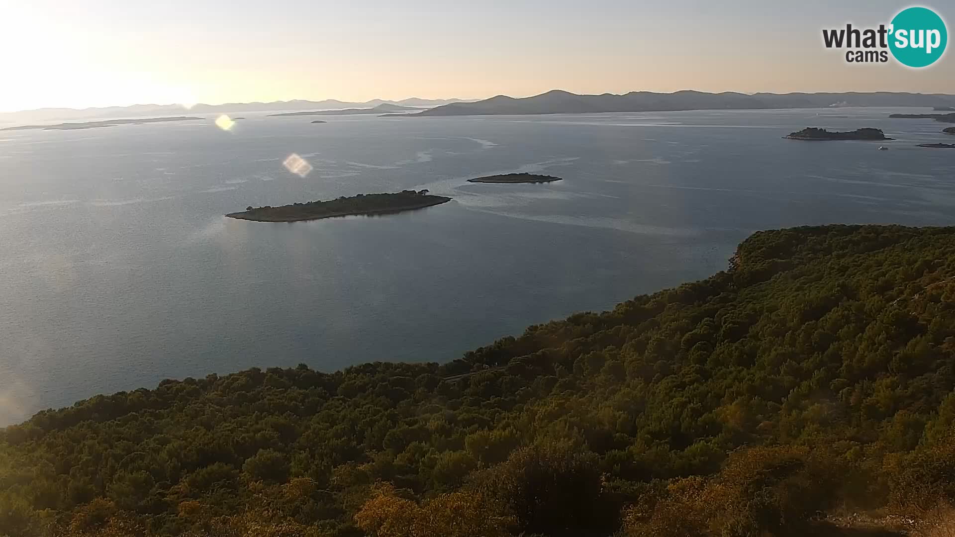 Spletna kamera Pakoštane – Drage – Kornati – Vransko Jezero