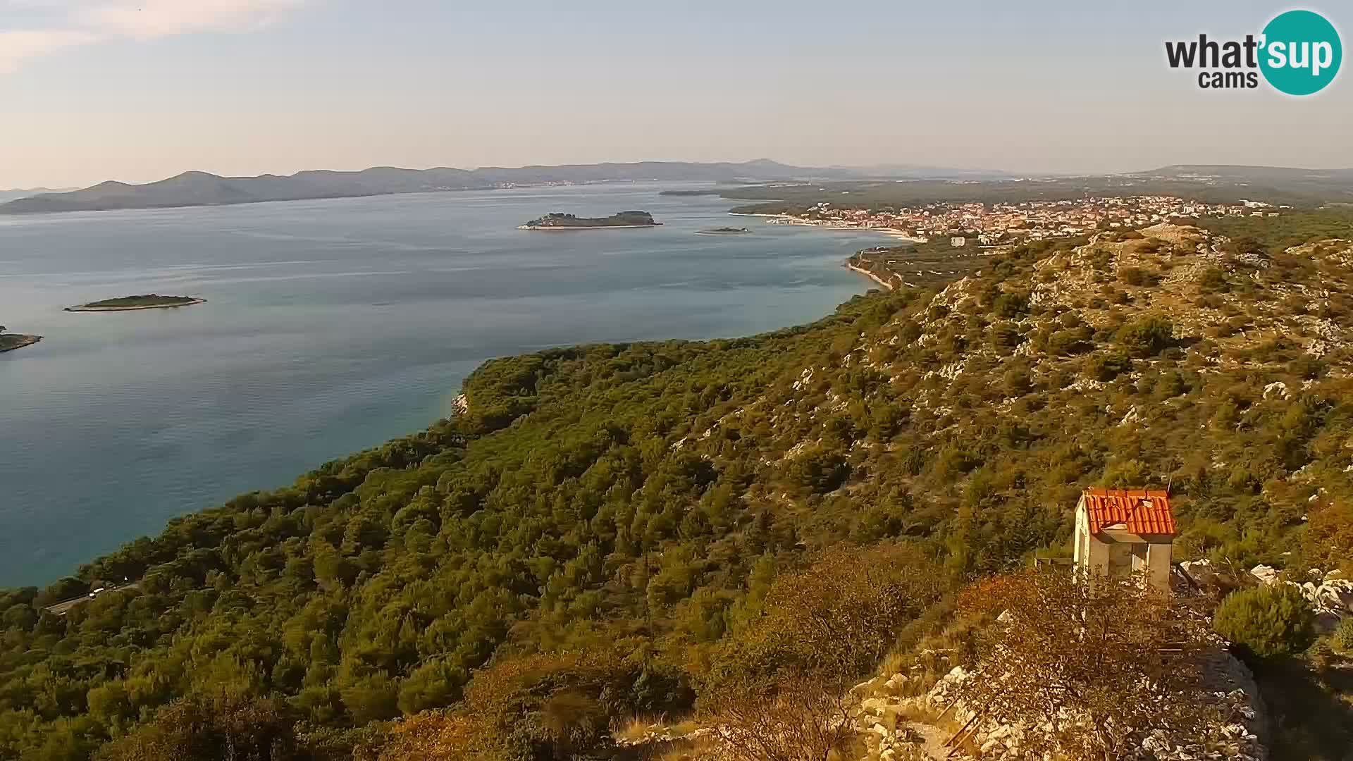 Spletna kamera Pakoštane – Drage – Kornati – Vransko Jezero