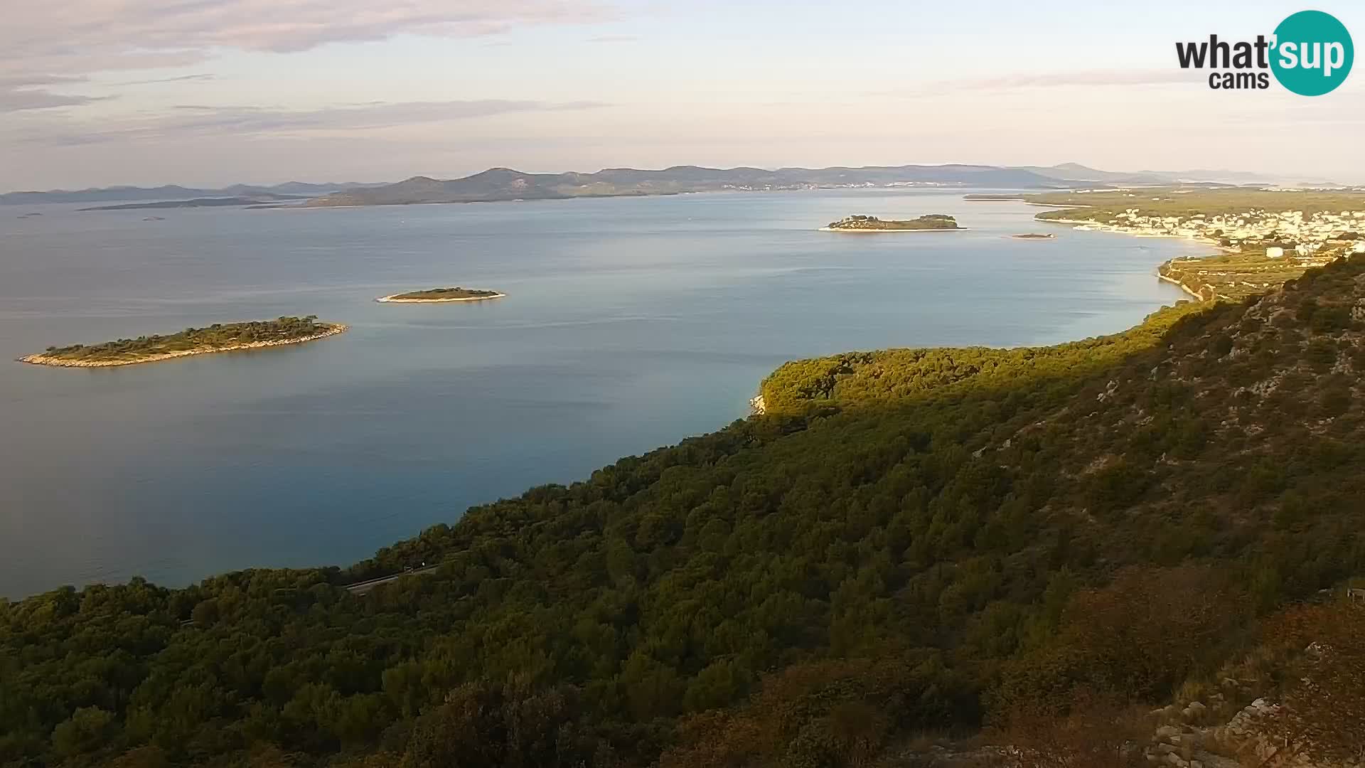 Spletna kamera Pakoštane – Drage – Kornati – Vransko Jezero