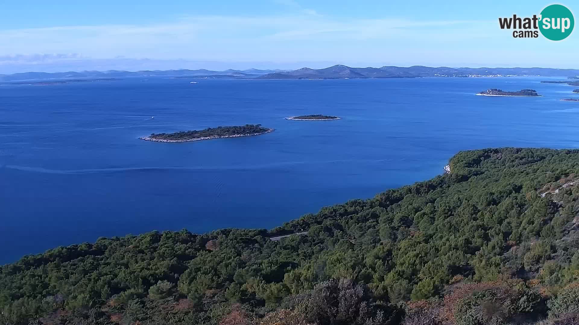 Spletna kamera Pakoštane – Drage – Kornati – Vransko Jezero