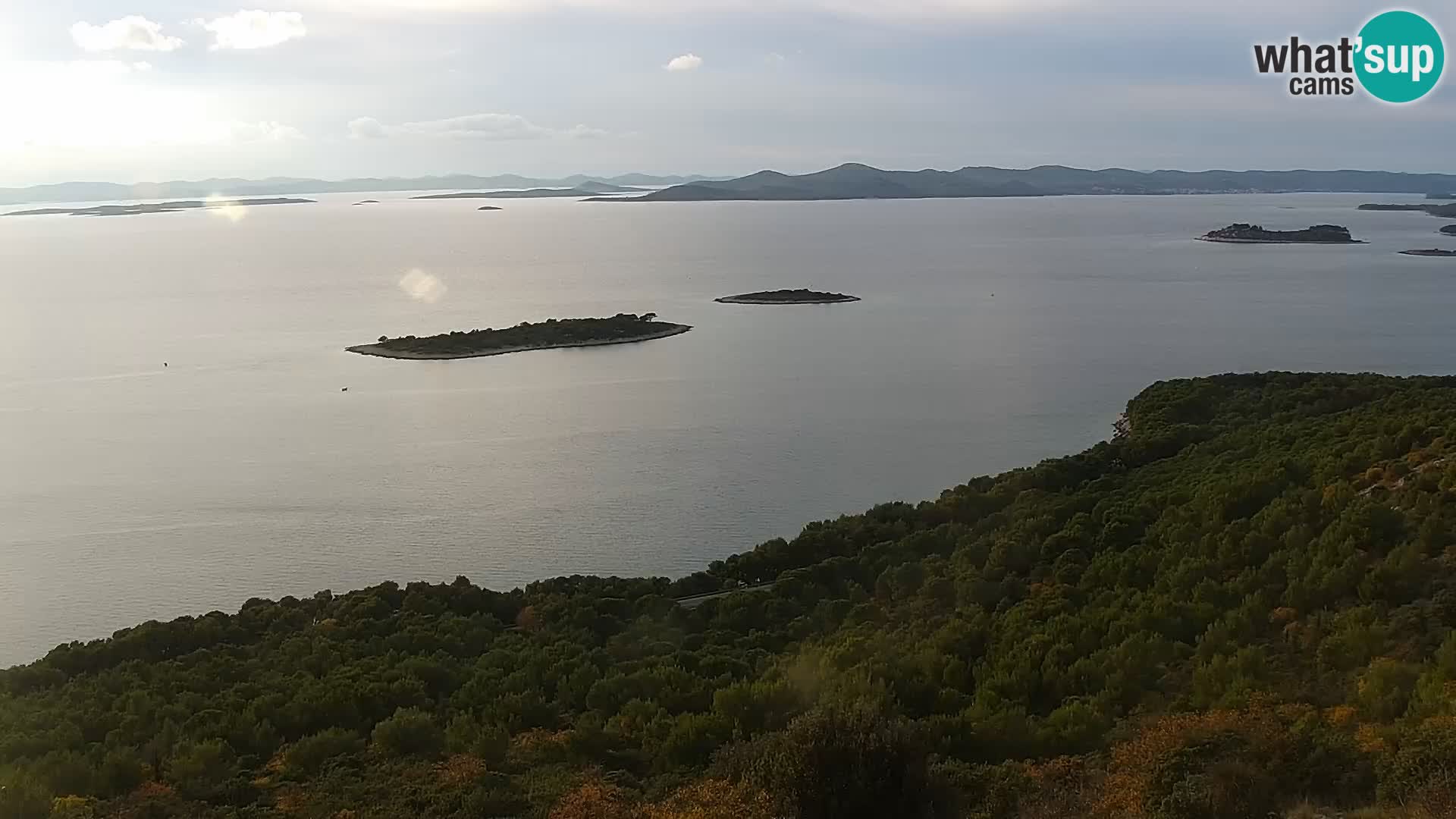 Spletna kamera Pakoštane – Drage – Kornati – Vransko Jezero