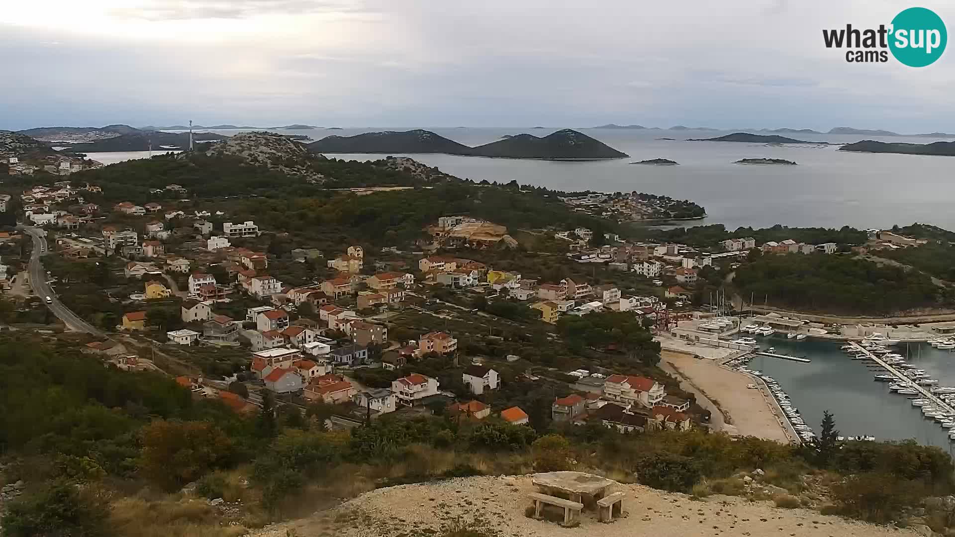 Webcam Pakoštane – Drage – Kornati – Vransko Jezero