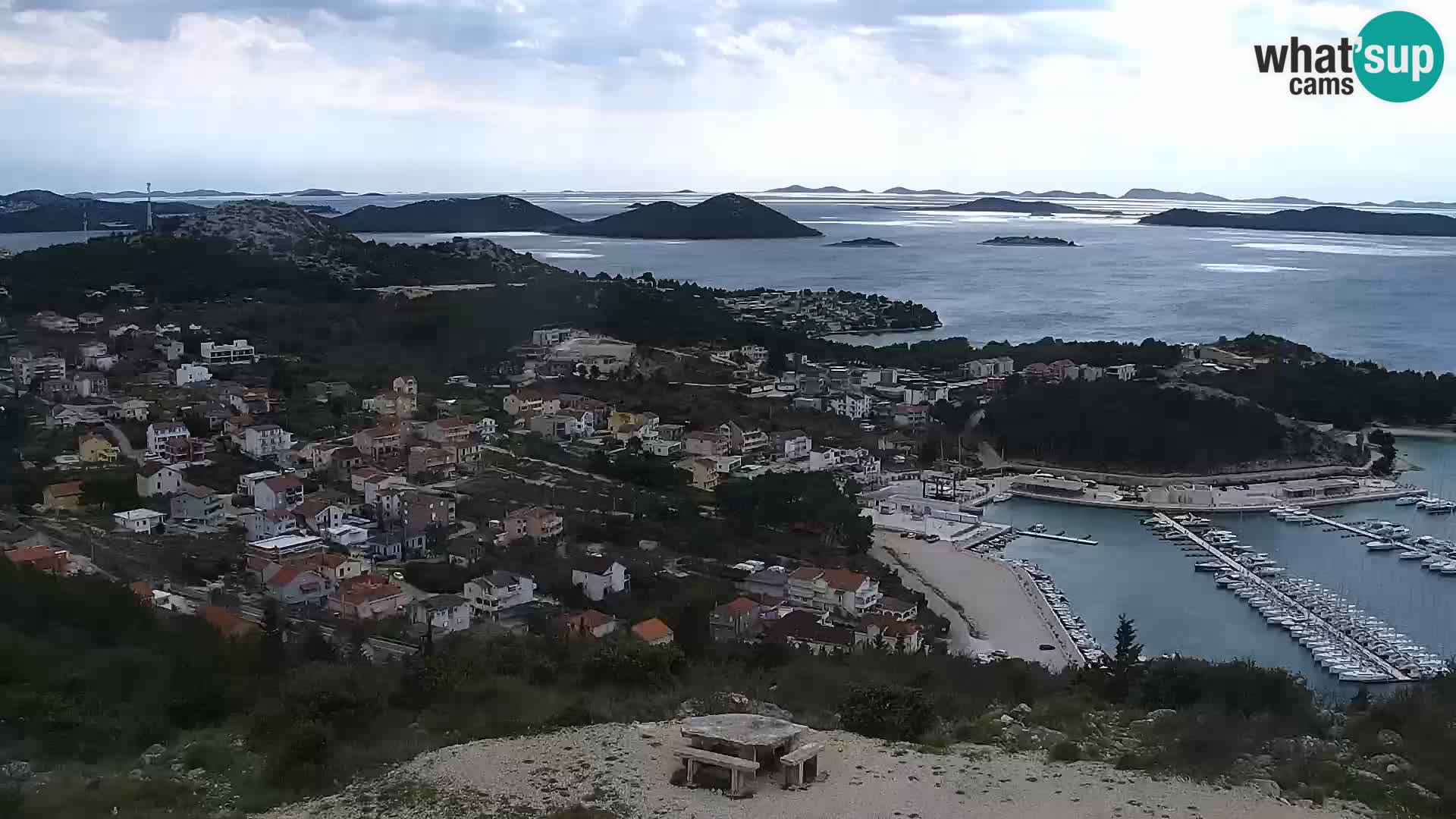 Webcam Pakoštane – Drage – Kornati – Vransko Jezero