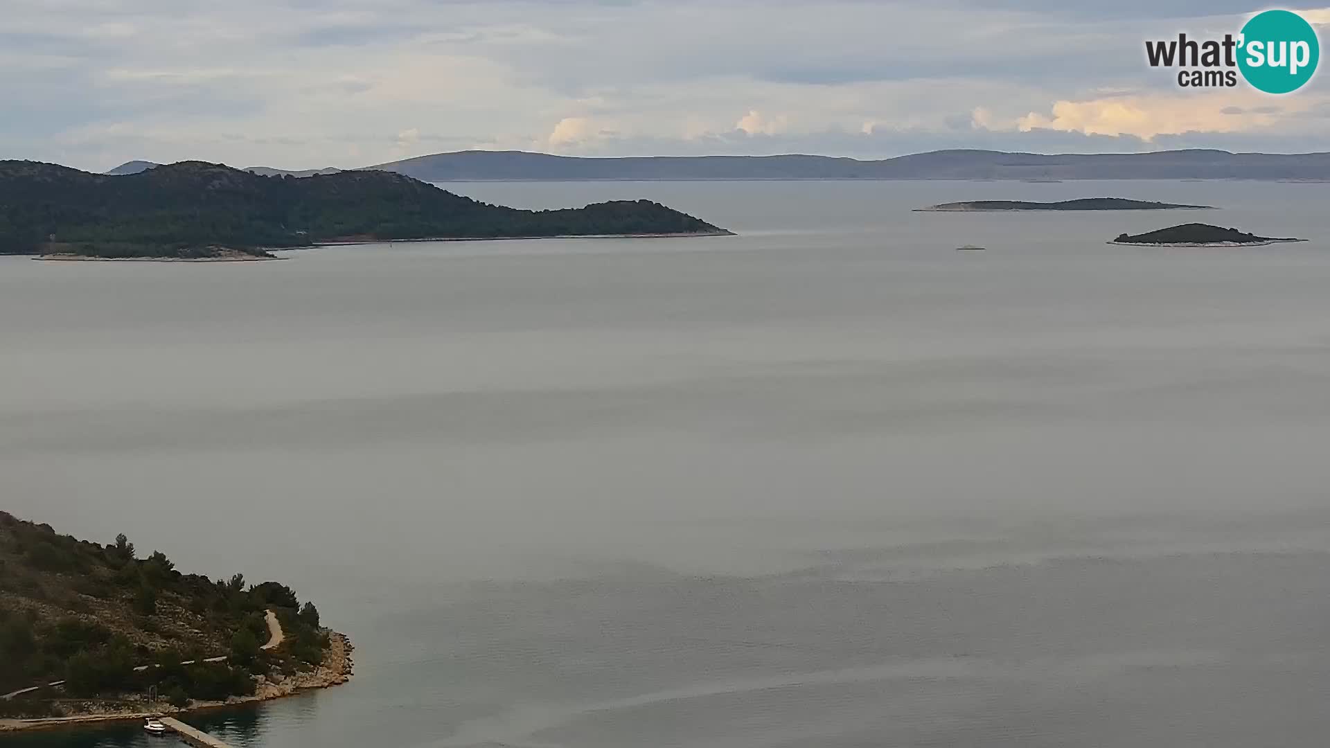 Spletna kamera Pakoštane – Drage – Kornati – Vransko Jezero