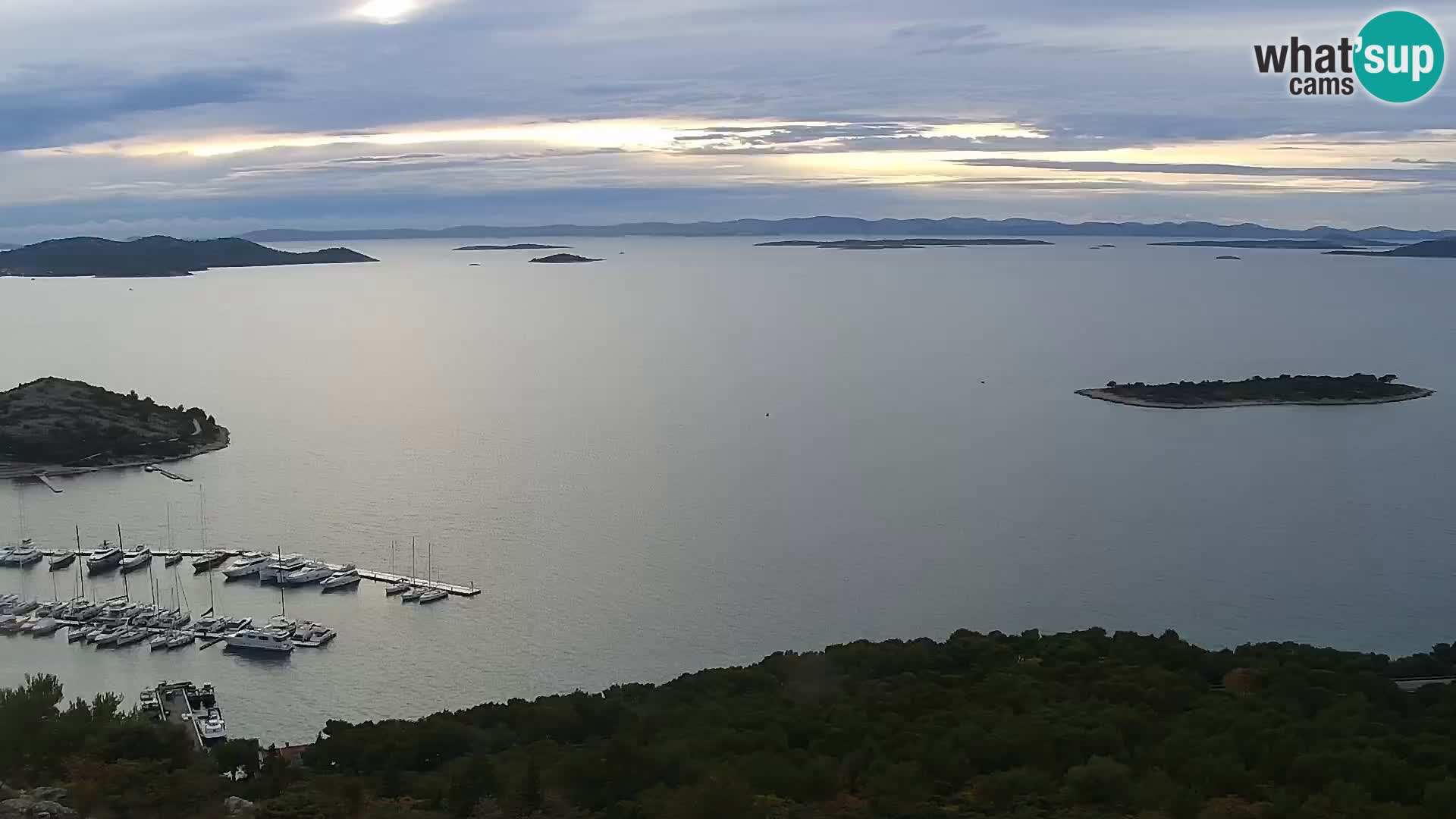 Spletna kamera Pakoštane – Drage – Kornati – Vransko Jezero