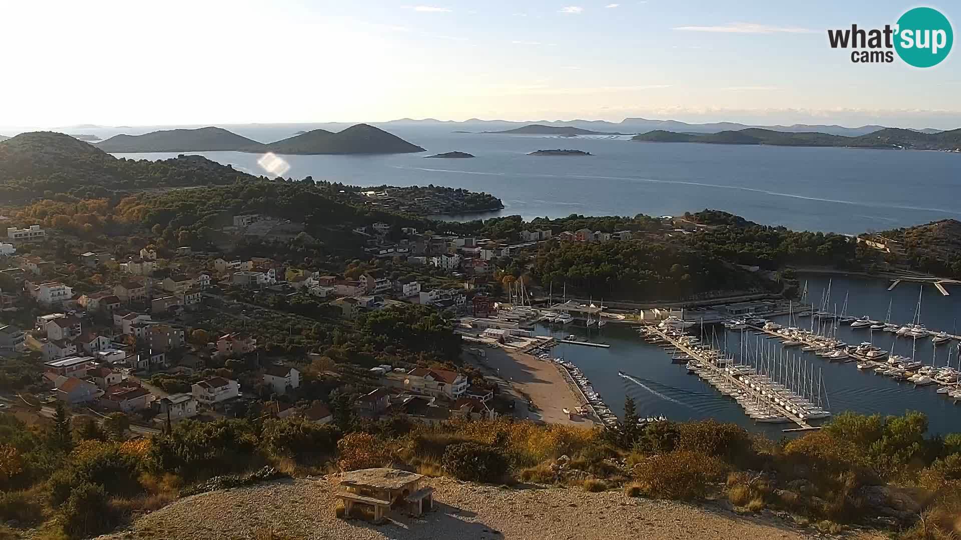 Webcam Pakoštane – Drage – Kornati – Vransko Jezero