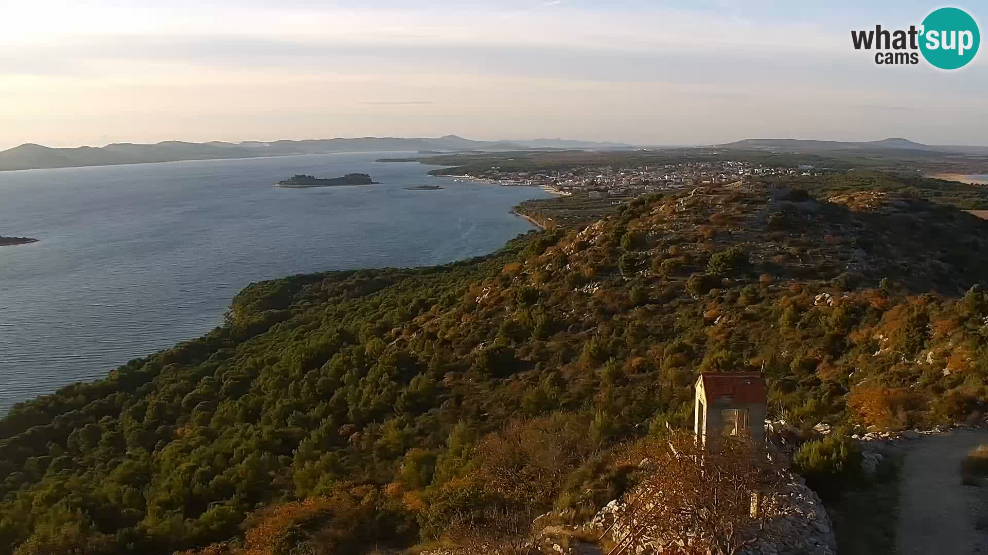 Spletna kamera Pakoštane – Drage – Kornati – Vransko Jezero