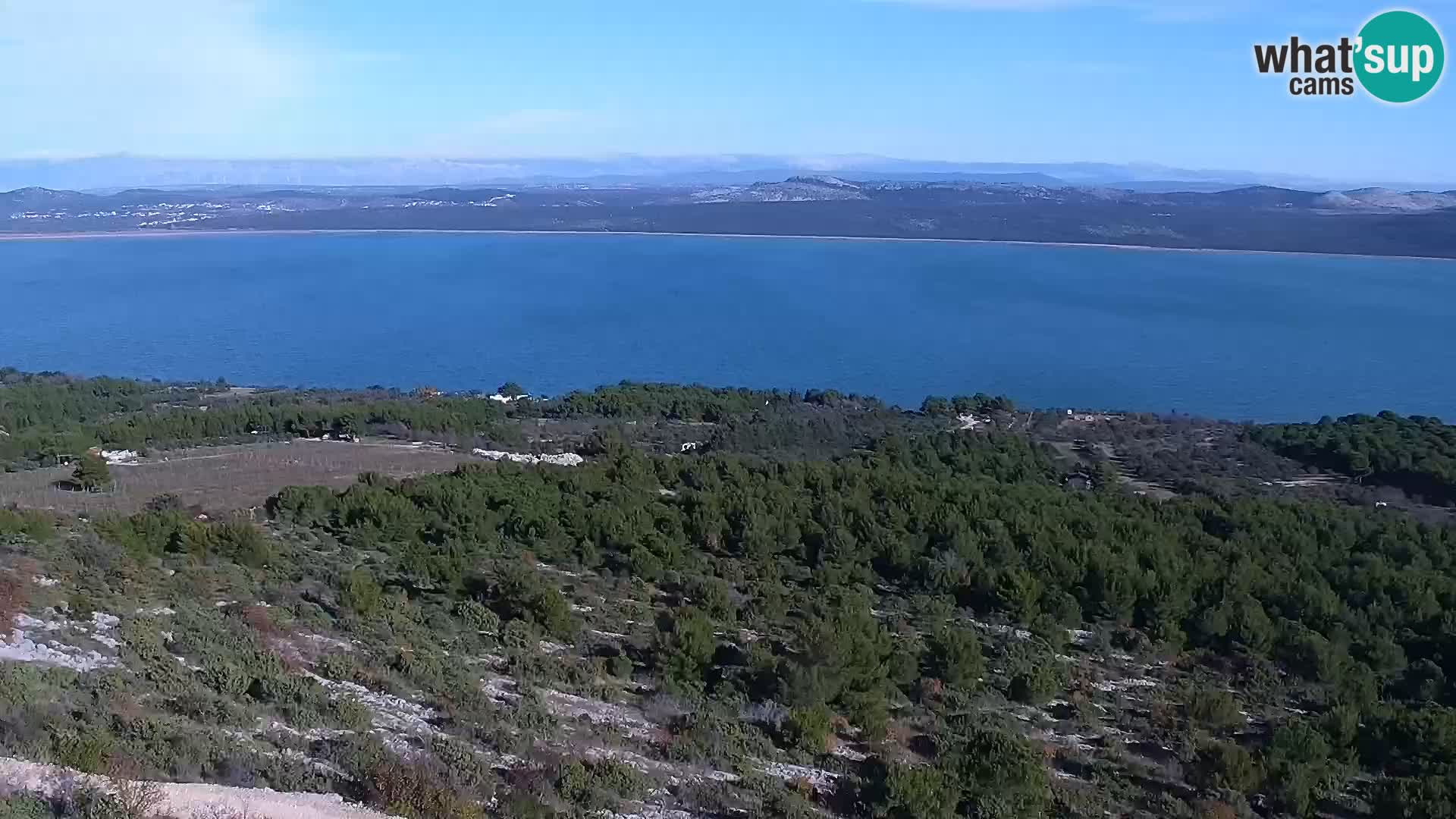 Spletna kamera Pakoštane – Drage – Kornati – Vransko Jezero