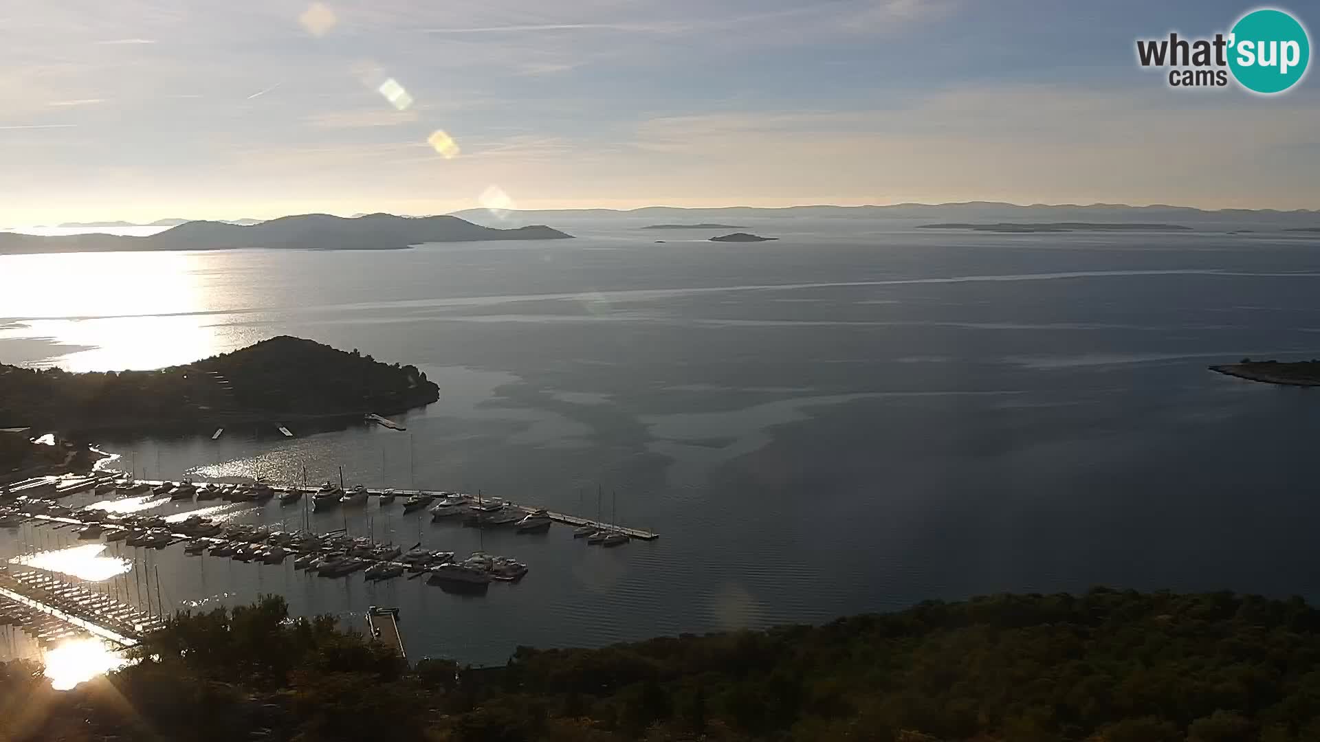 Spletna kamera Pakoštane – Drage – Kornati – Vransko Jezero