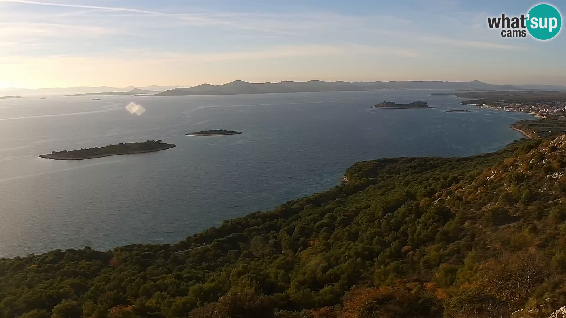 Webcam Pakoštane – Drage – Kornati – Vransko Jezero