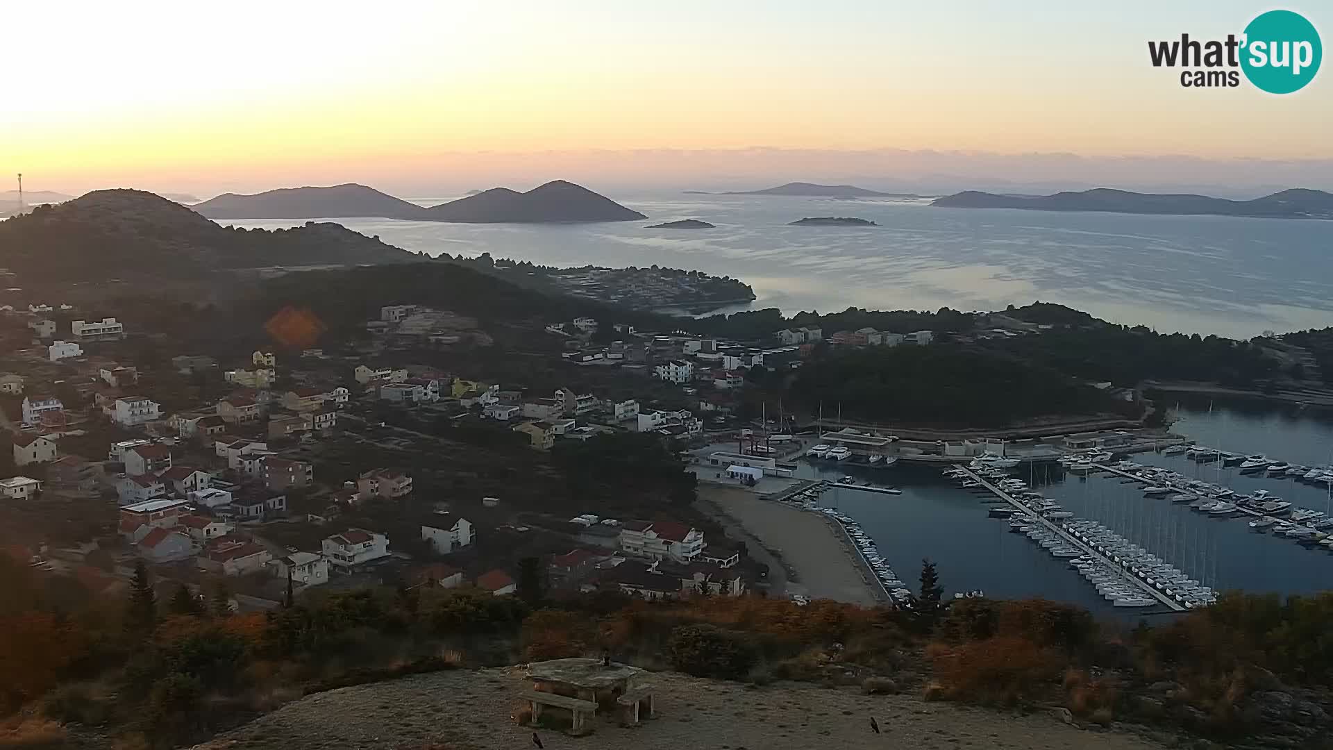 Spletna kamera Pakoštane – Drage – Kornati – Vransko Jezero