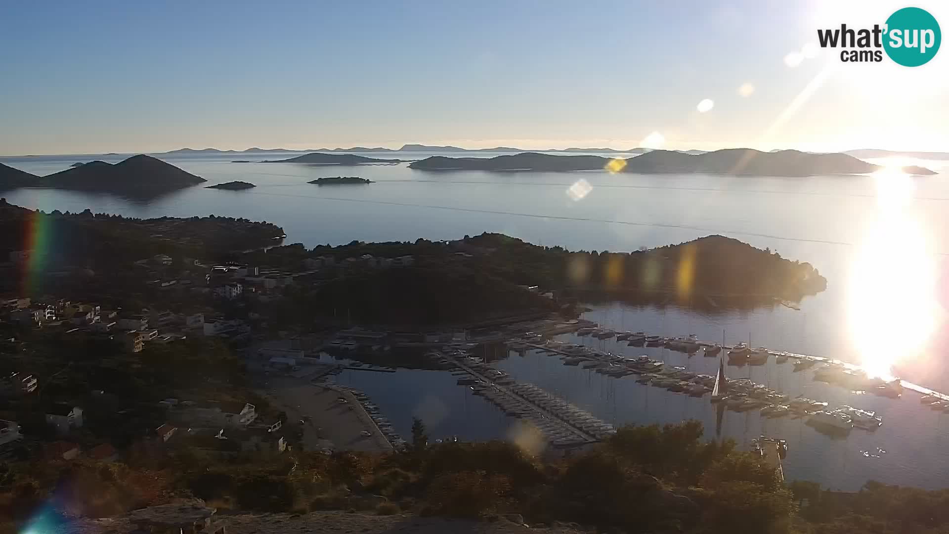 Spletna kamera Pakoštane – Drage – Kornati – Vransko Jezero