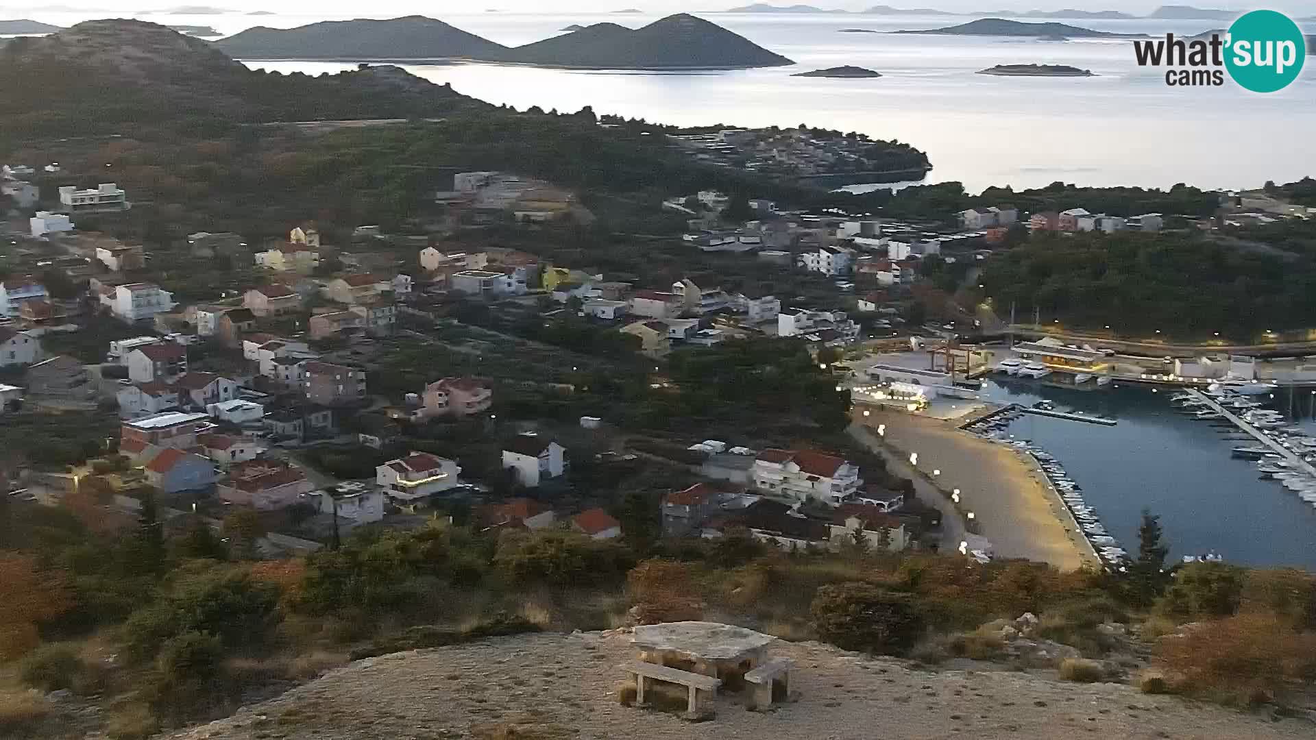 Spletna kamera Pakoštane – Drage – Kornati – Vransko Jezero