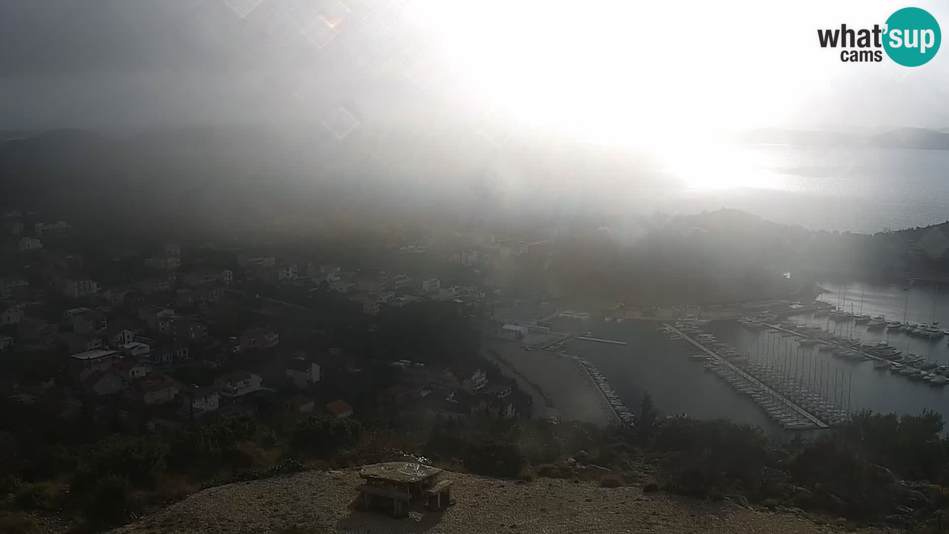 Spletna kamera Pakoštane – Drage – Kornati – Vransko Jezero