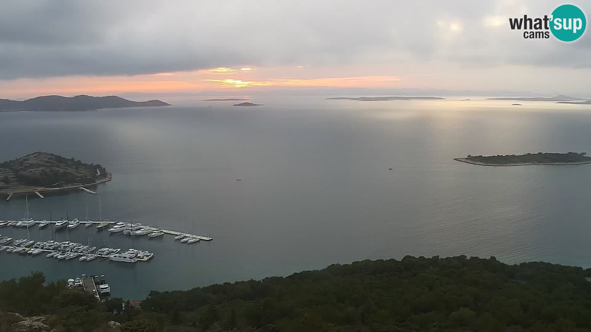 Spletna kamera Pakoštane – Drage – Kornati – Vransko Jezero