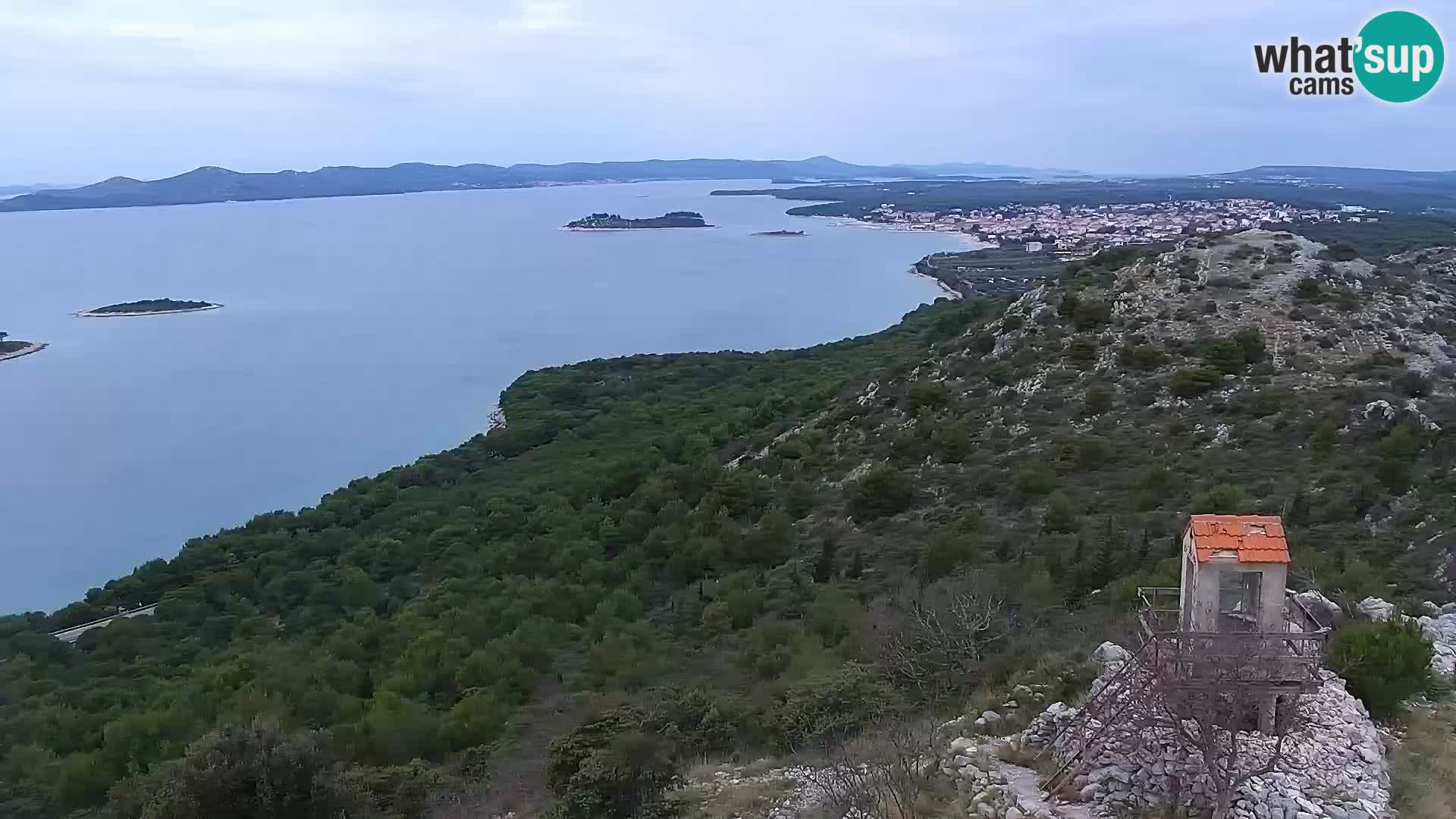 Spletna kamera Pakoštane – Drage – Kornati – Vransko Jezero