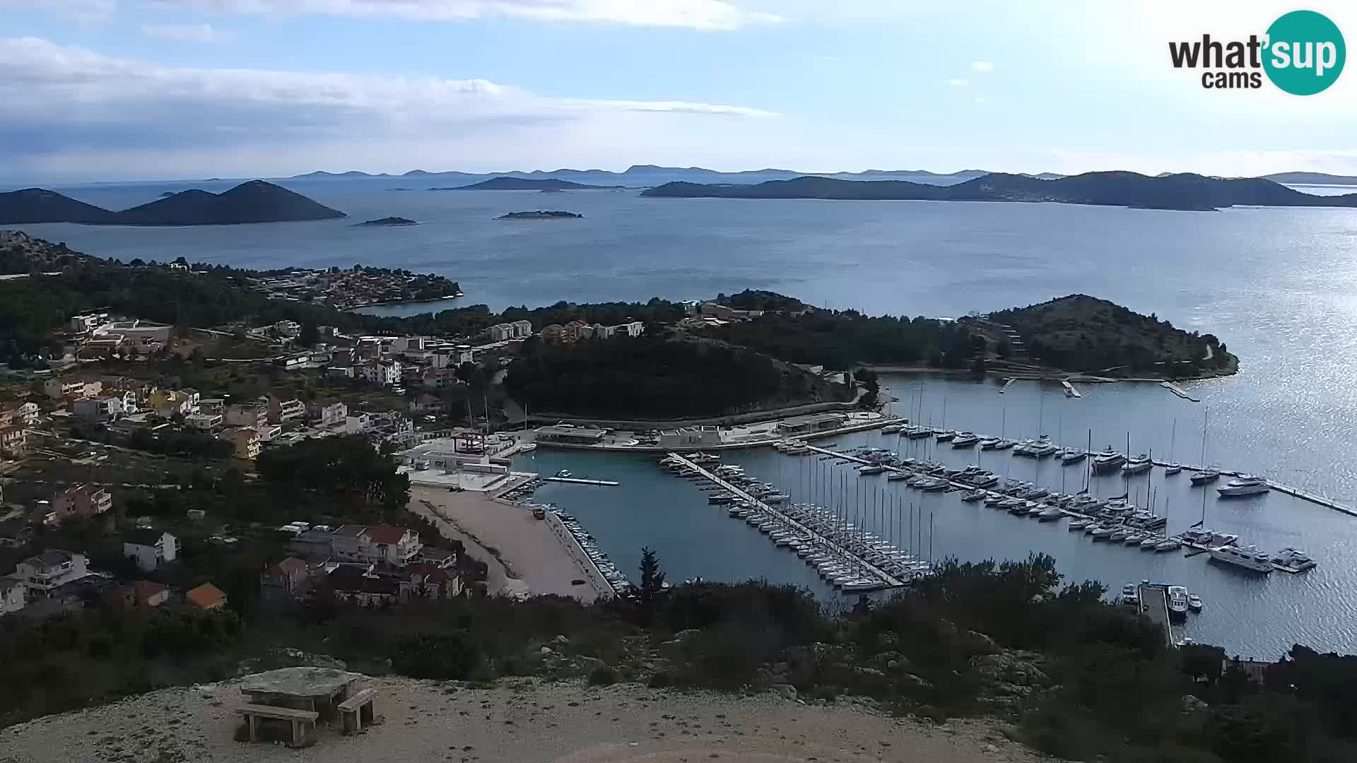 Spletna kamera Pakoštane – Drage – Kornati – Vransko Jezero