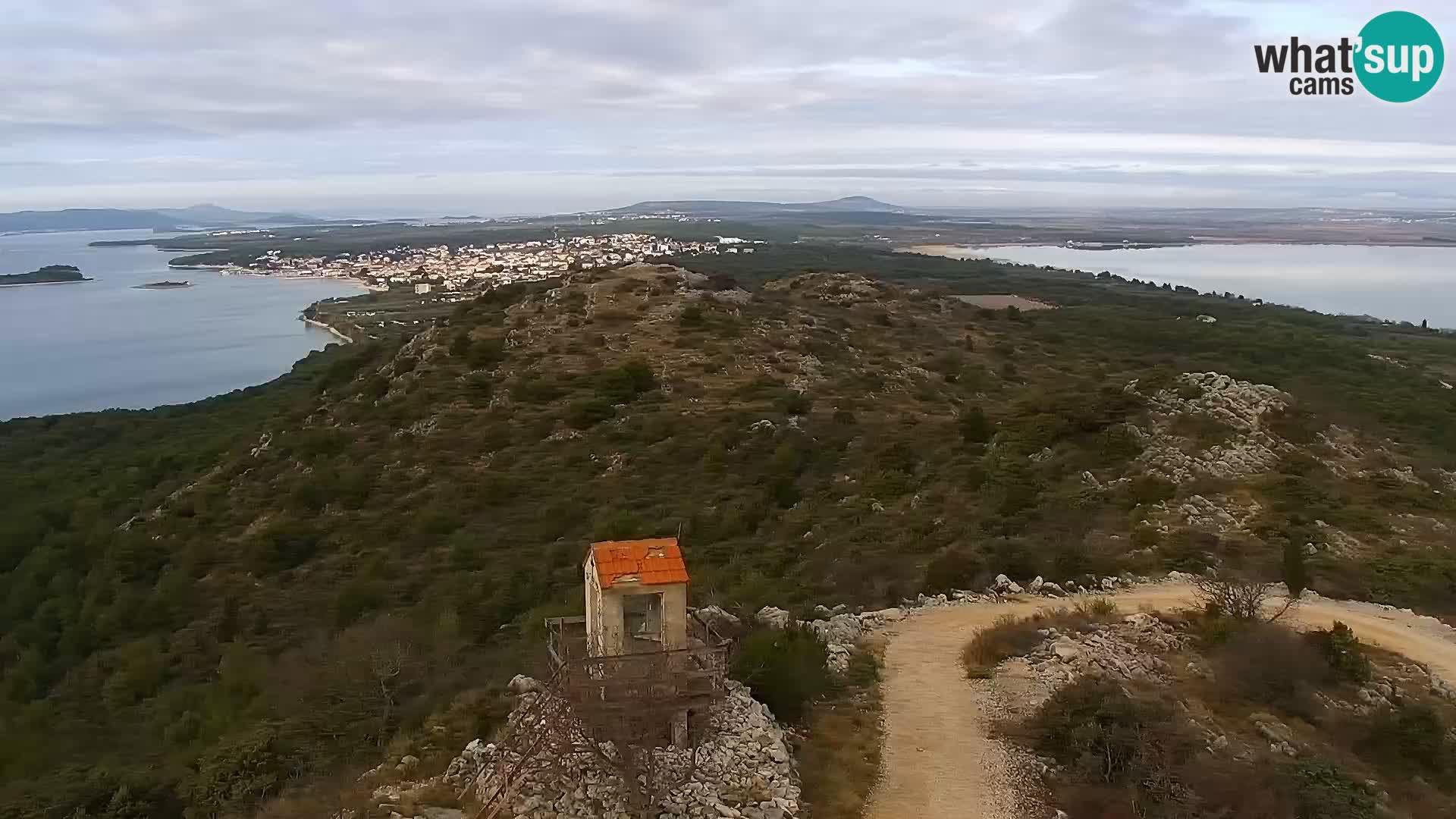 Spletna kamera Pakoštane – Drage – Kornati – Vransko Jezero