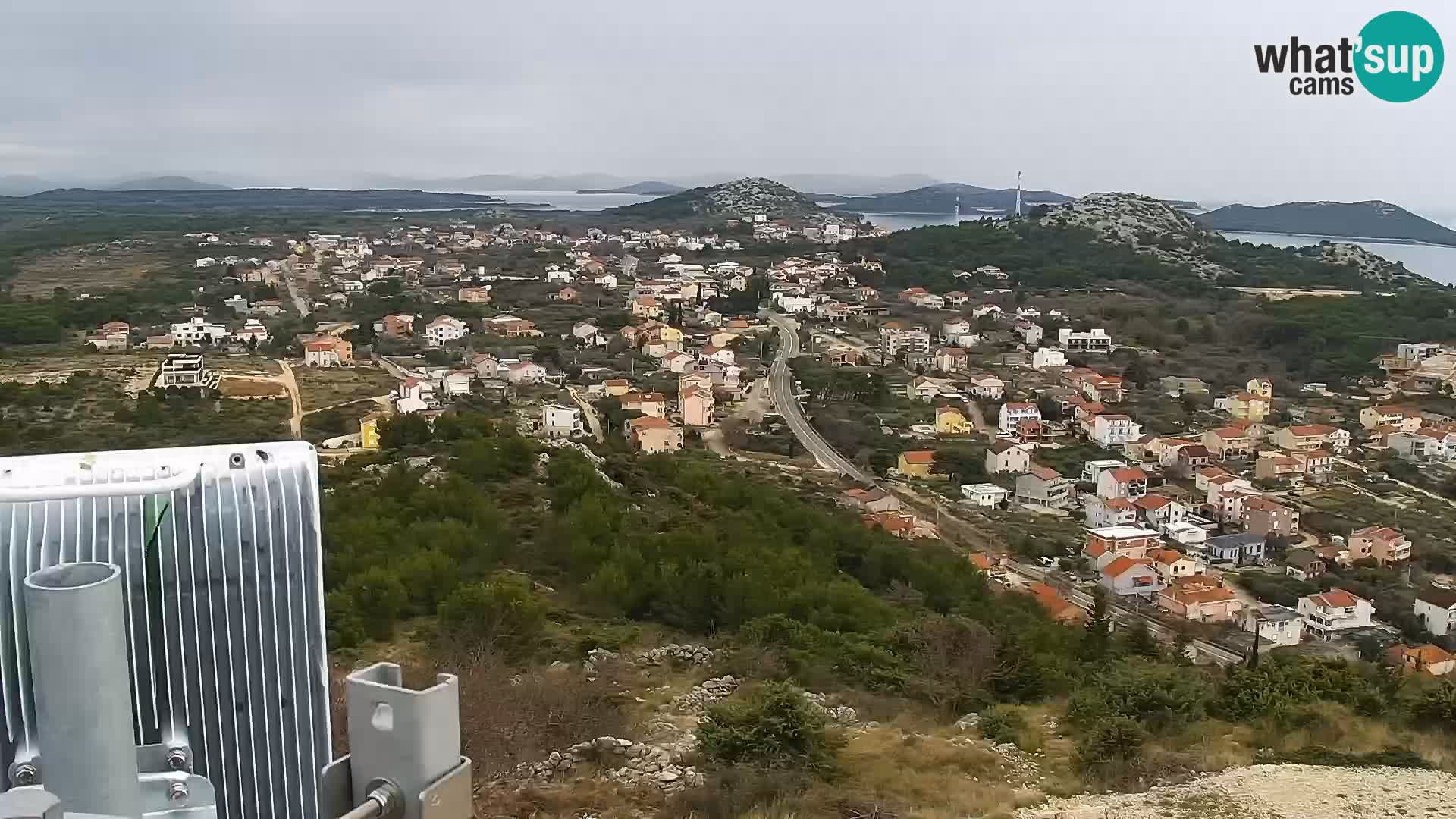 Spletna kamera Pakoštane – Drage – Kornati – Vransko Jezero