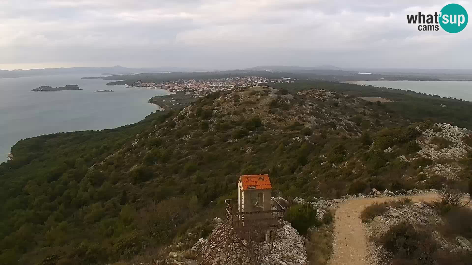 Spletna kamera Pakoštane – Drage – Kornati – Vransko Jezero