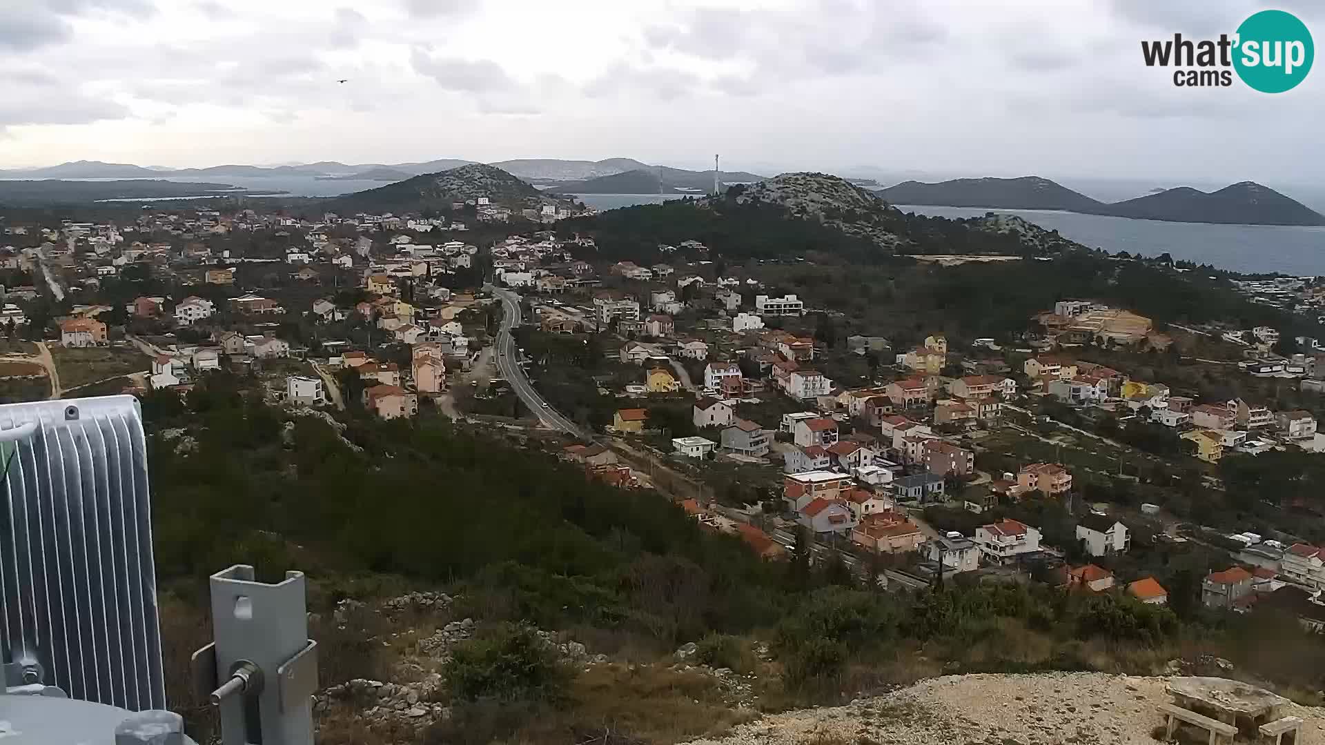 Spletna kamera Pakoštane – Drage – Kornati – Vransko Jezero