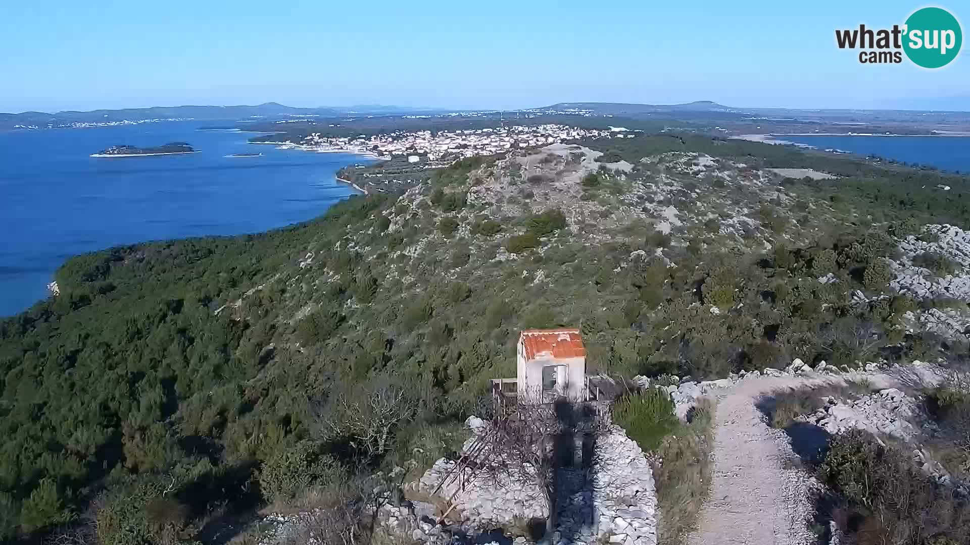 Spletna kamera Pakoštane – Drage – Kornati – Vransko Jezero