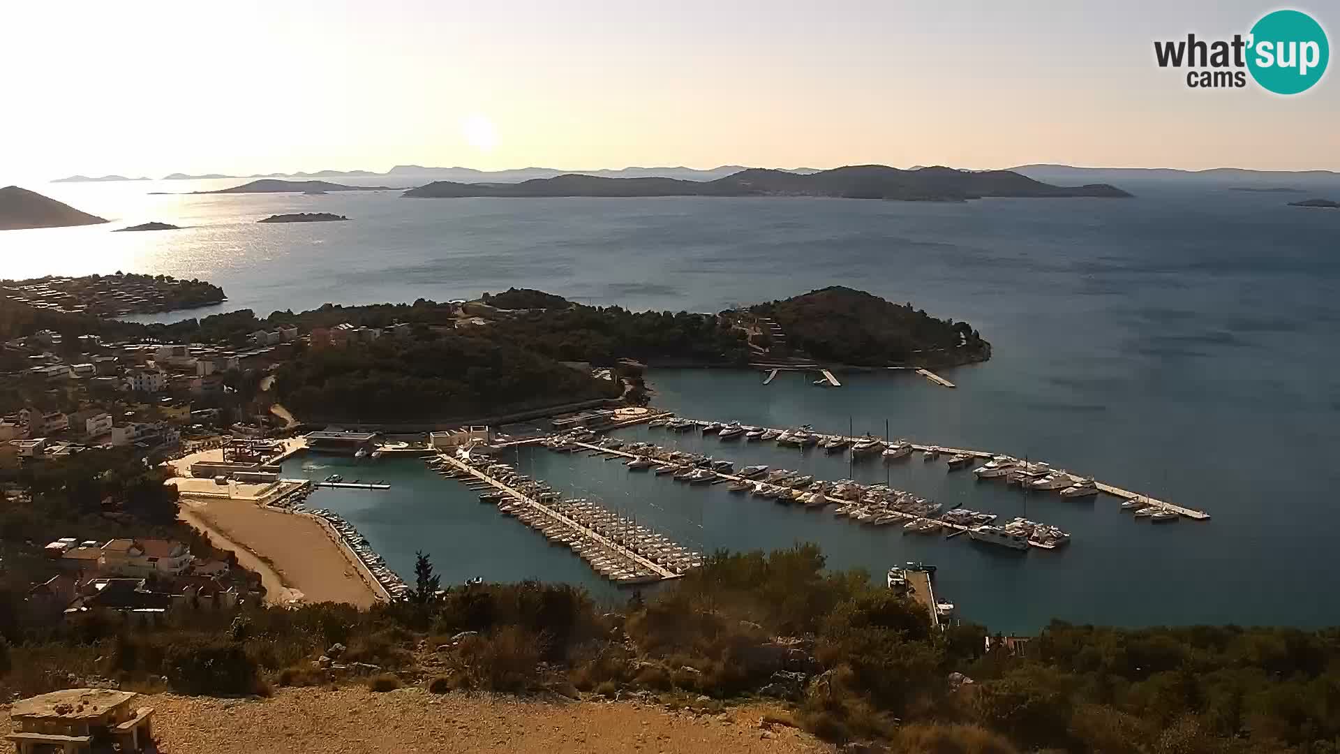 Spletna kamera Pakoštane – Drage – Kornati – Vransko Jezero