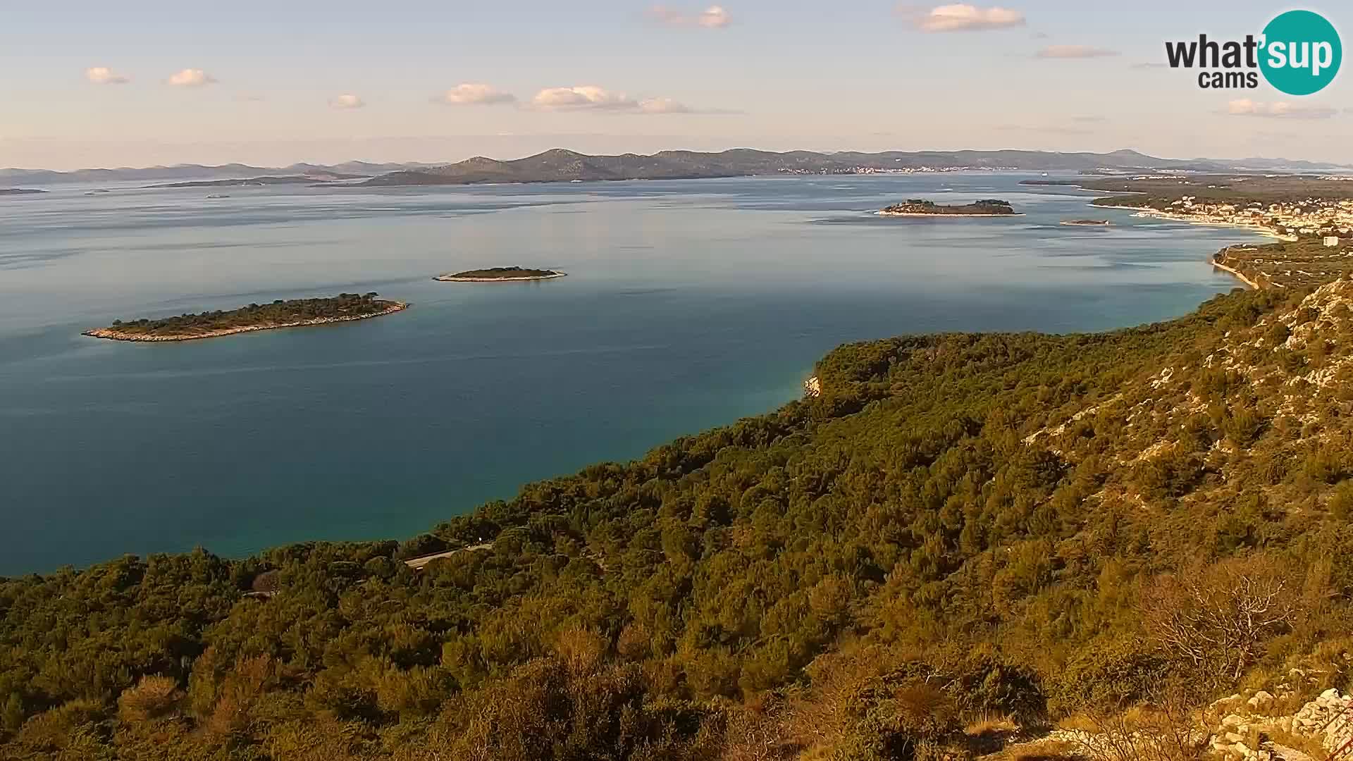 Webcam Pakoštane – Drage – Kornati – Vransko Jezero