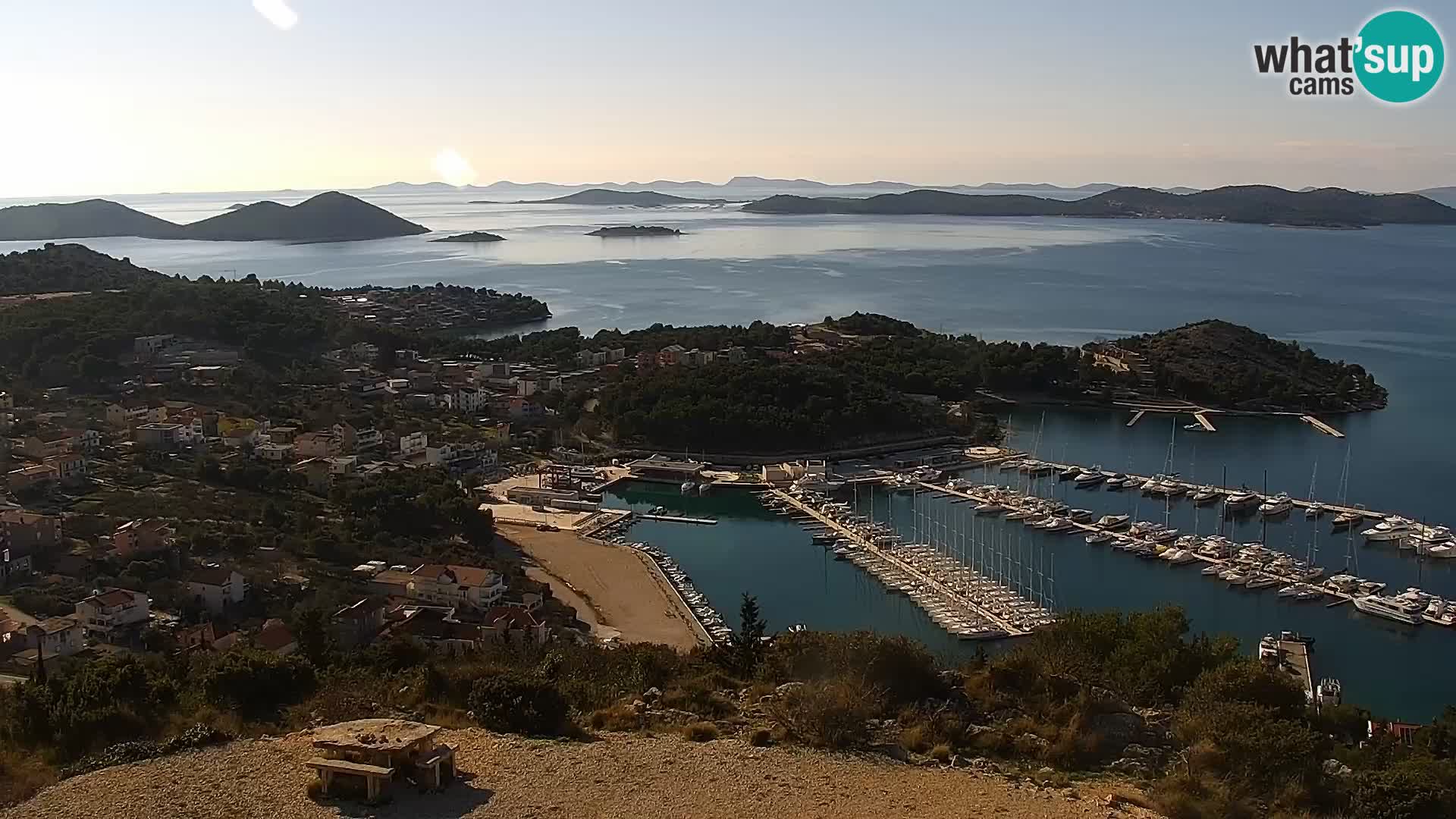 Spletna kamera Pakoštane – Drage – Kornati – Vransko Jezero