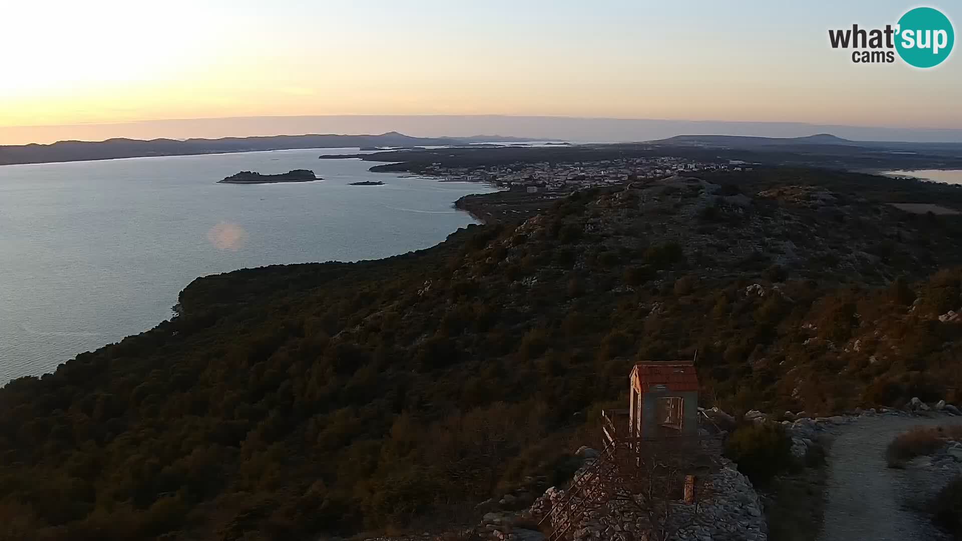 Spletna kamera Pakoštane – Drage – Kornati – Vransko Jezero